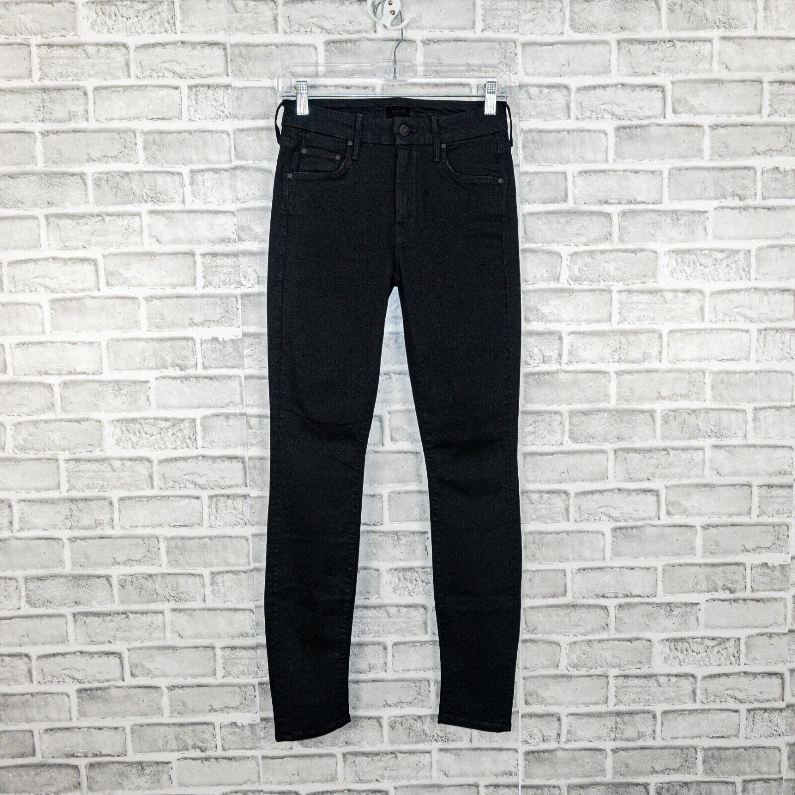 MOTHER MOTHER Denim The Looker Jeans in Black Not Guilty Size 24 Size 24" / US 00 / IT 34 - 5 Thumbnail