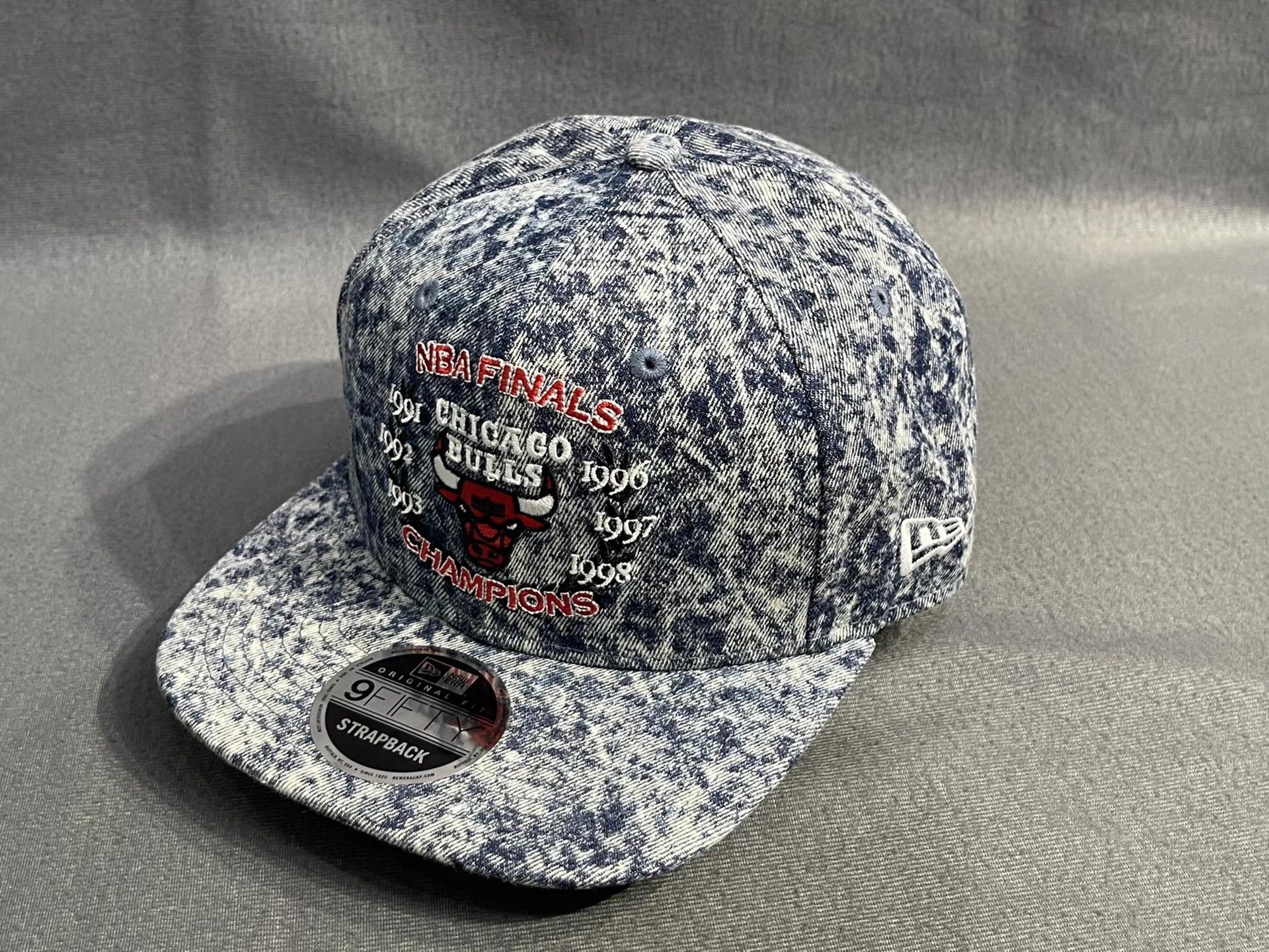New Era New Era Chicago Bulls Flat Brim Adjustable Cap Q5 Size ONE SIZE - 9 Thumbnail