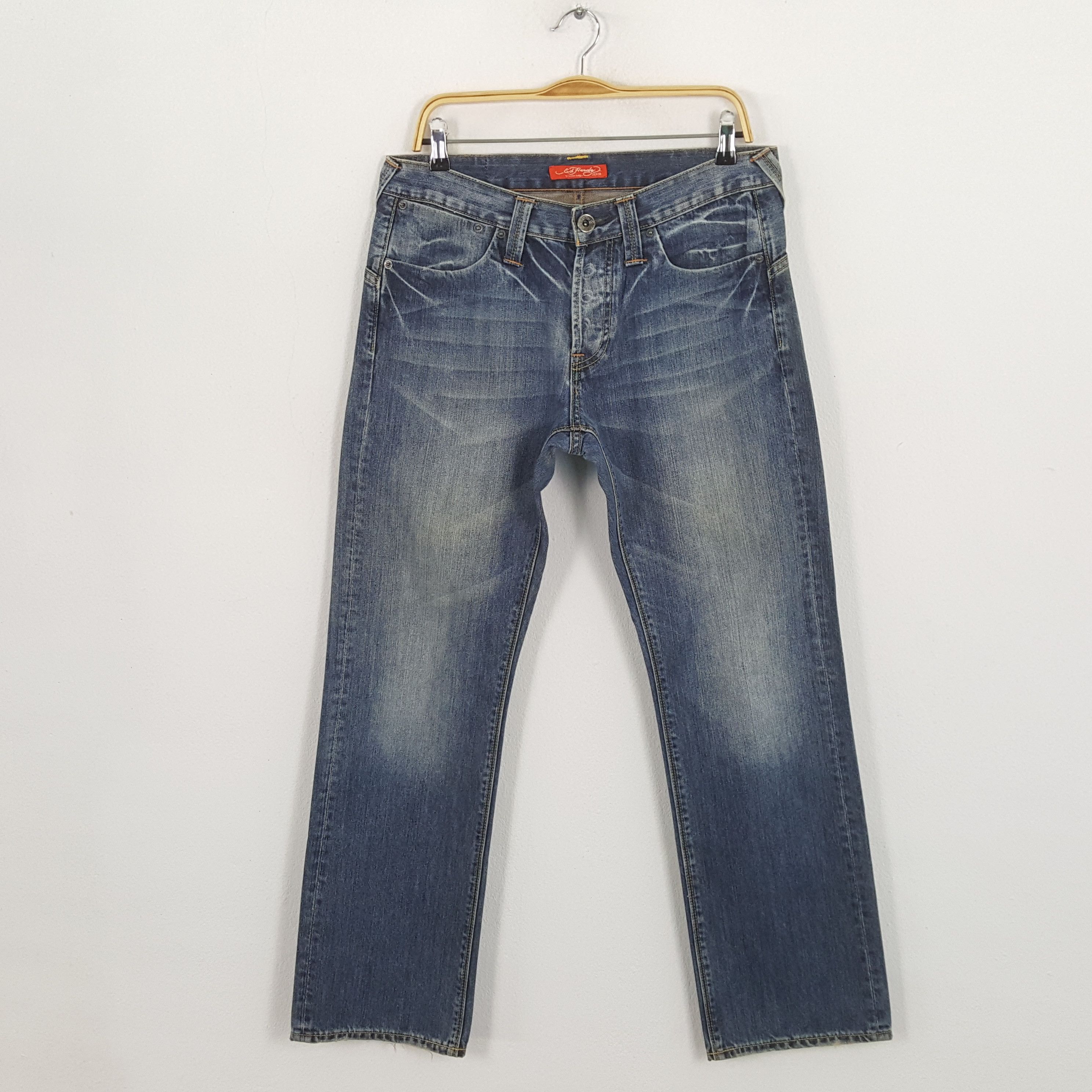 Christian Audigier × Ed Hardy × Vintage Vintage ED HARDY by CHRISTIAN AUDIGIER Italian Custom Jeans Size US 32 / EU 48 - 4 Thumbnail