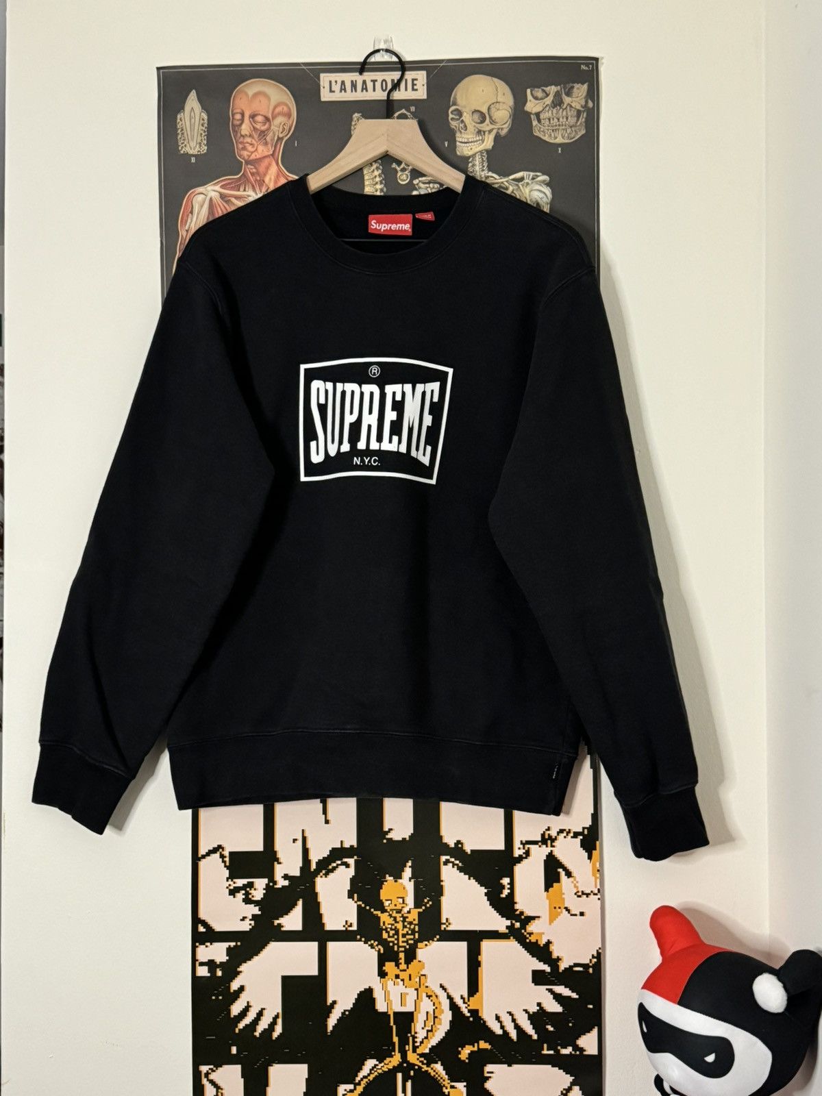 Supreme Warm Up Crewneck Mサイズ ブラック