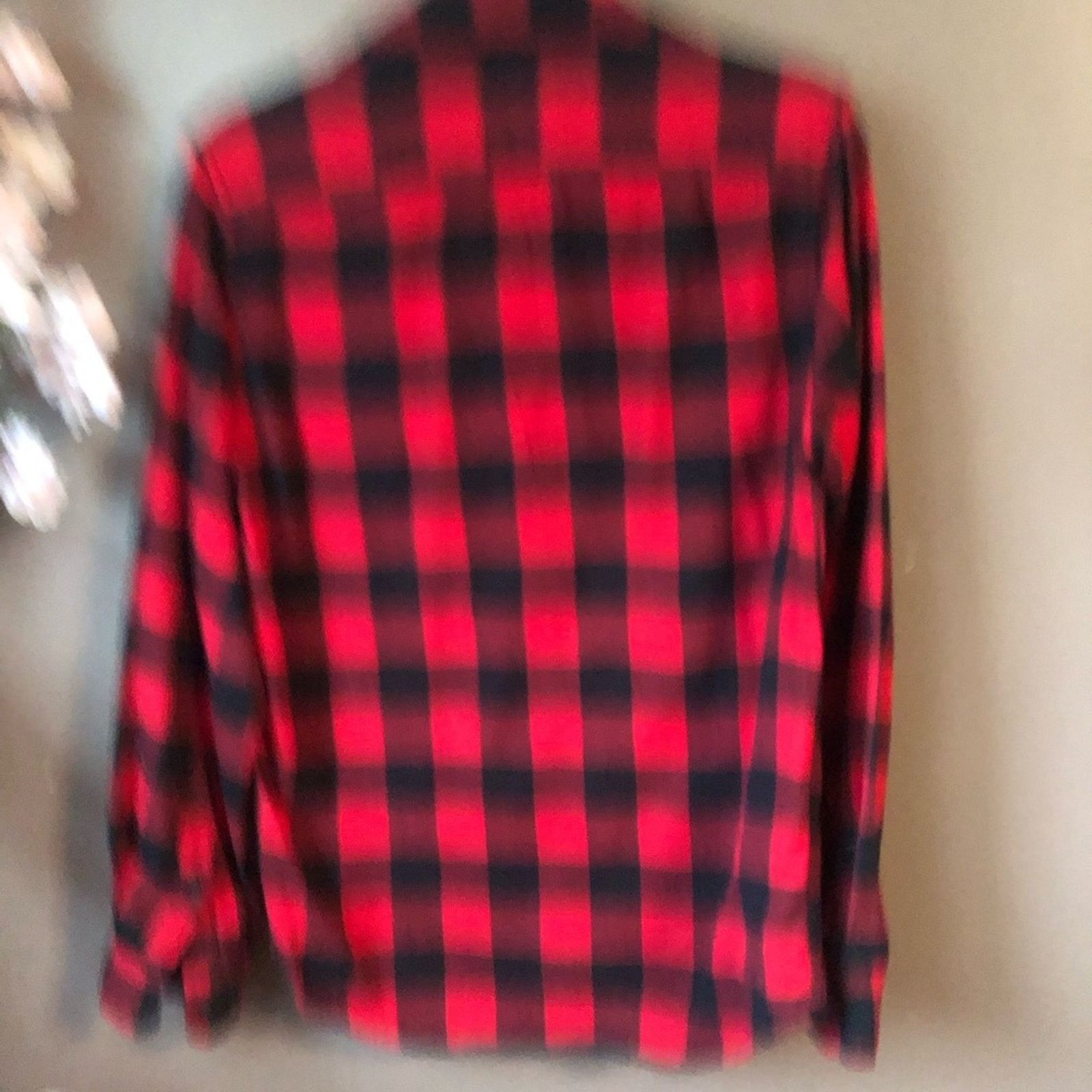 NBDN Nobrandedon Checkered button down top shirt black and red. Size US S / EU 44-46 / 1 - 7 Thumbnail