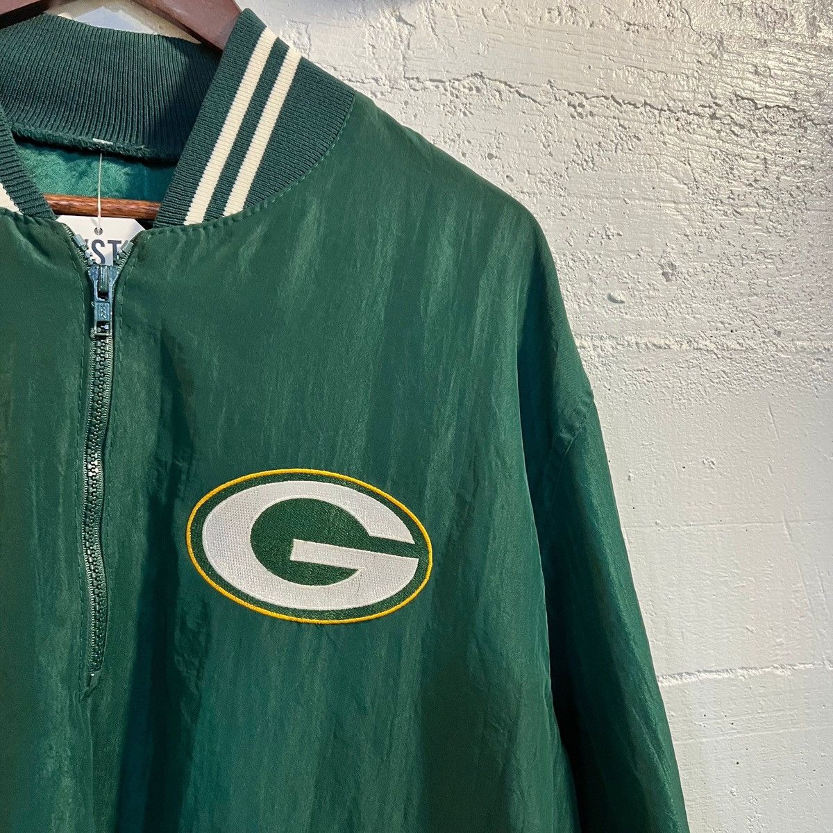 Starter × Vintage Vintage Green Bay Packers 1/4 Zip Starter Jacket - Large Size US L / EU 52-54 / 3 - 3 Thumbnail