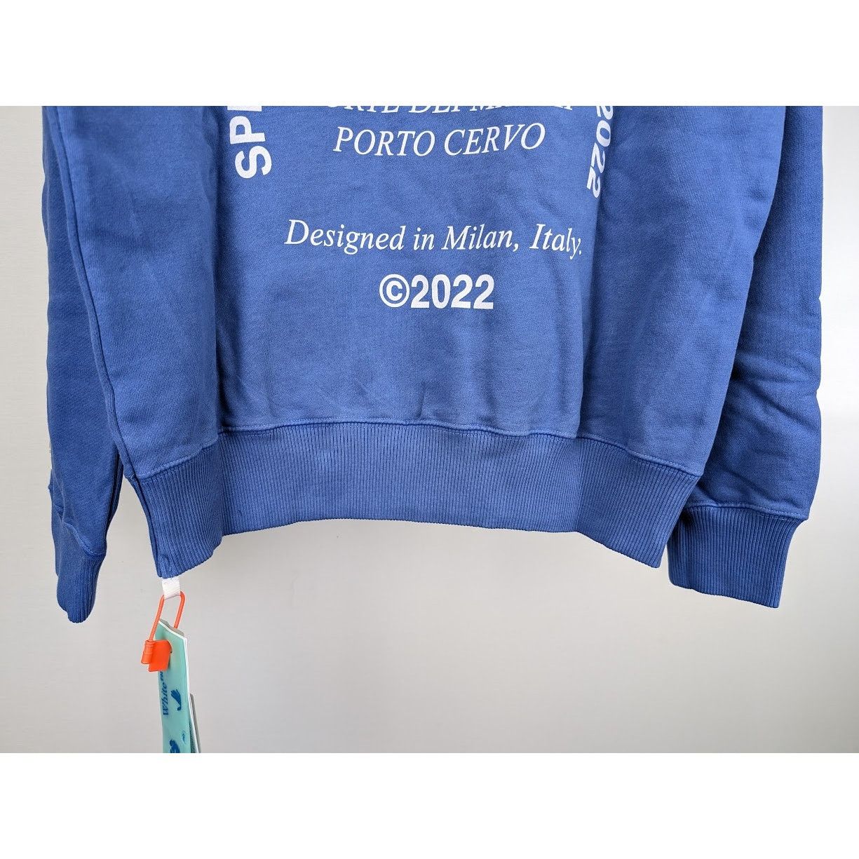Off-White o1rshd1 SMR- Ibiza Hoodie in Blue White Size US M / EU 48-50 / 2 - 21 Thumbnail
