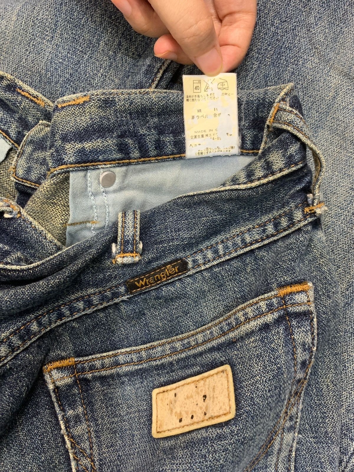 Wrangler SALES🔥Vintage Wrangler Mud Wash Distress Flare Style Jeans Size US 30 / EU 46 - 10 Thumbnail