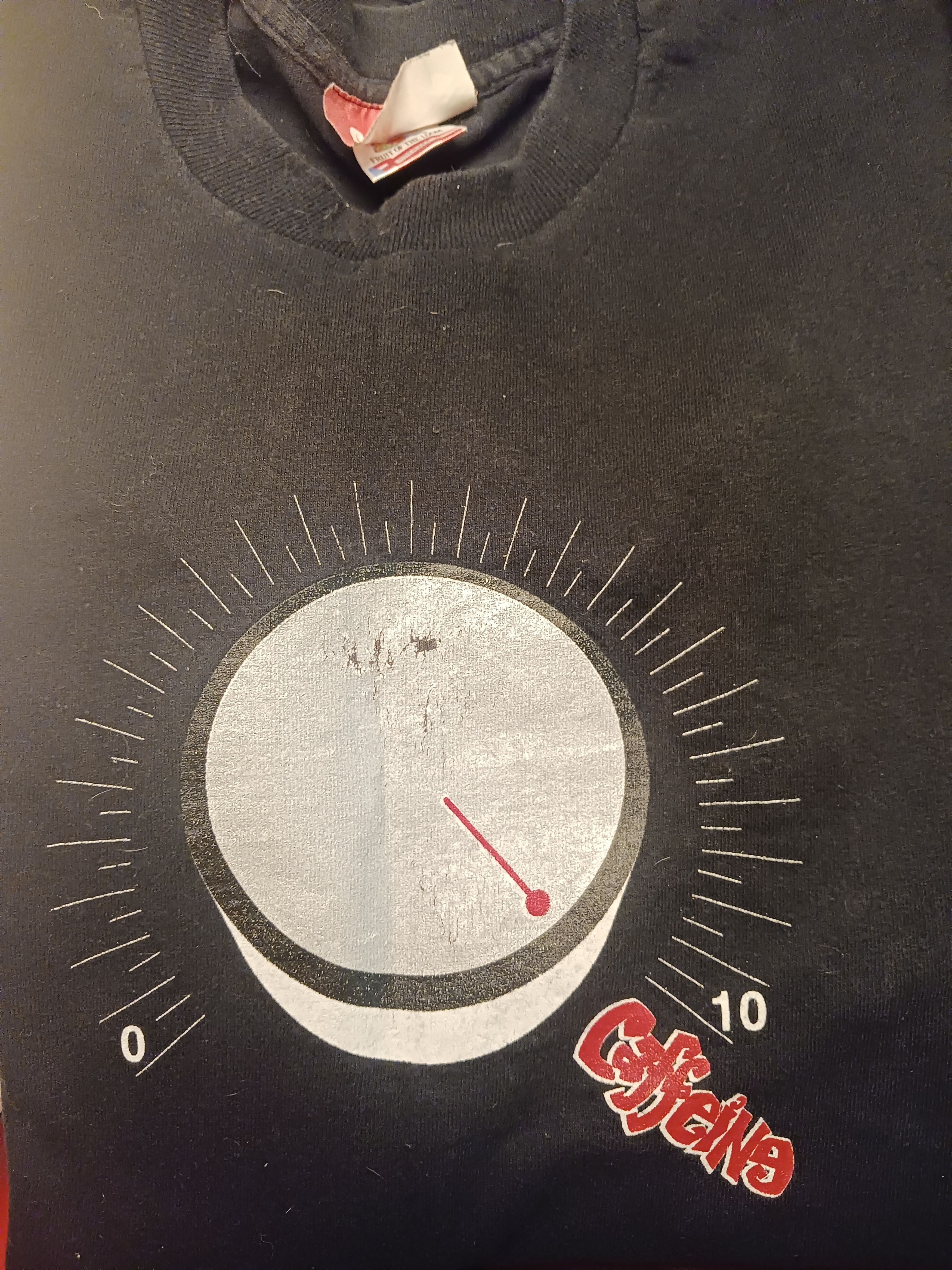 Vintage CAFFEINE CLOTHING RECORDS THAT SOUND L/S LARGE RAVE Size US L / EU 52-54 / 3 - 3 Thumbnail
