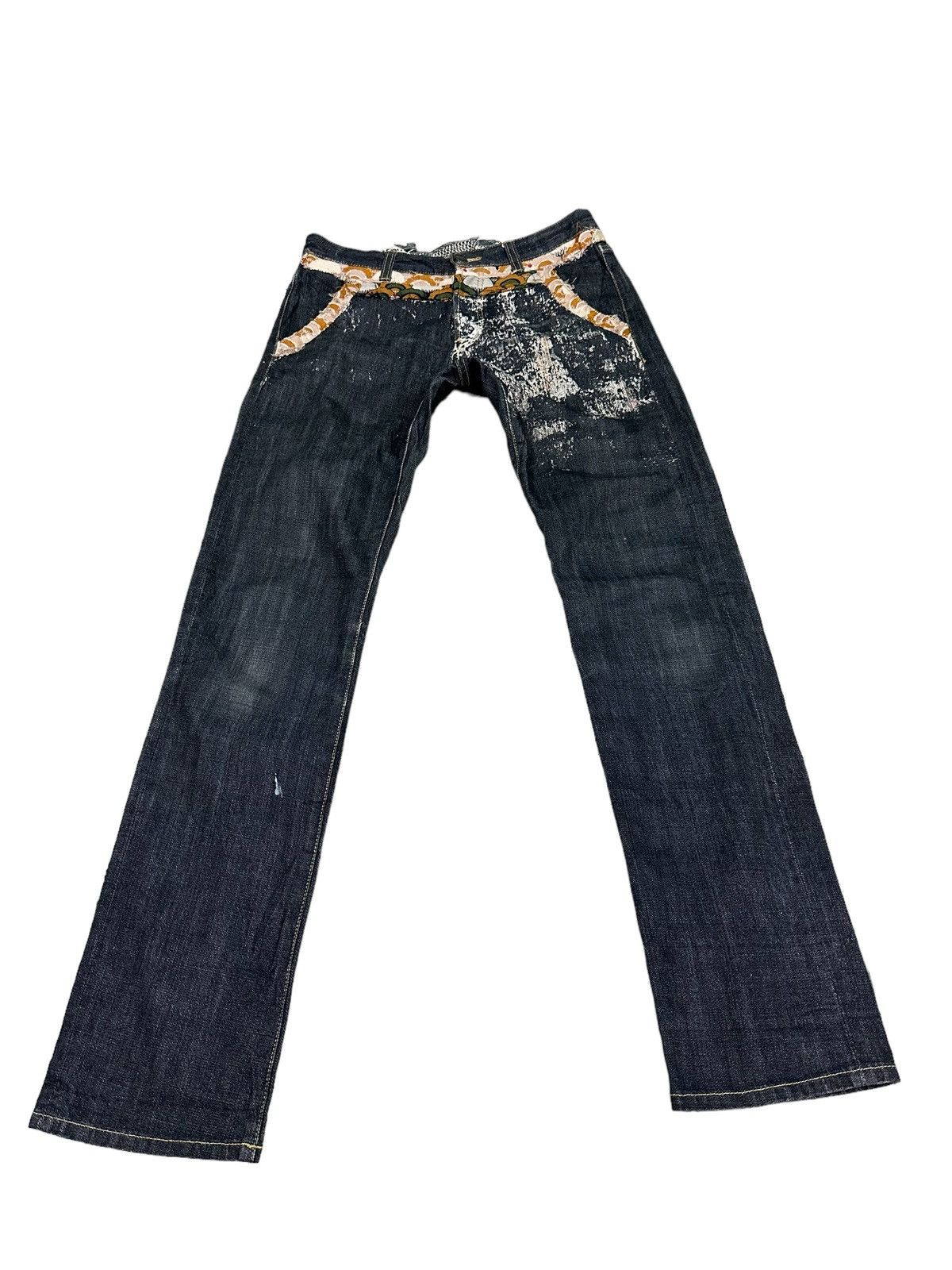 Japanese Brand GEMSTONE BLACK DENIM JEANS Size US 30 / EU 46 - 2 Thumbnail