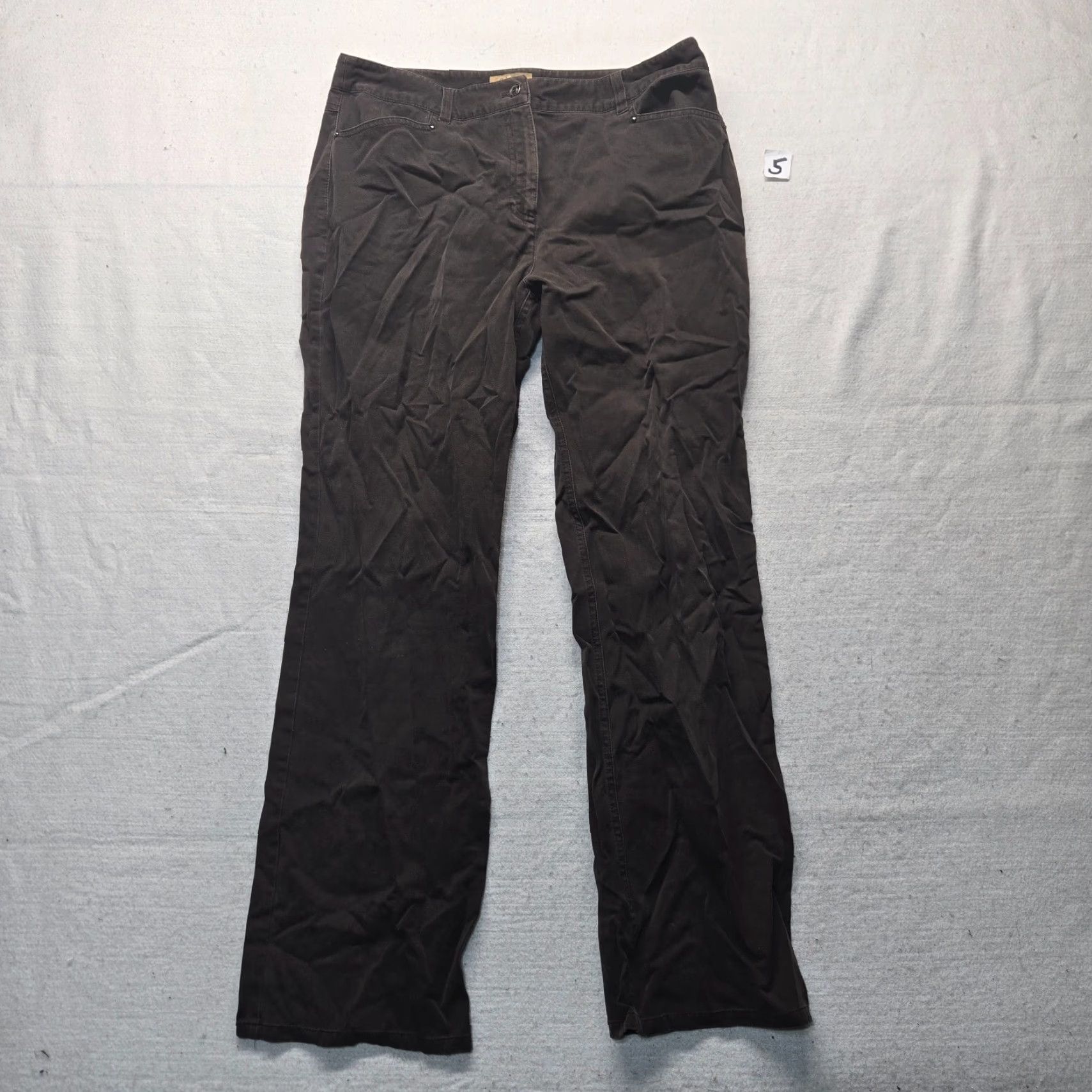 Vintage Peck & Peck Jeans Pants Black Adult Womens 12 Jeans Pants Straight Mid Rise Black 12 Womens Size 34" / US 12 / IT 48 - 2 Thumbnail