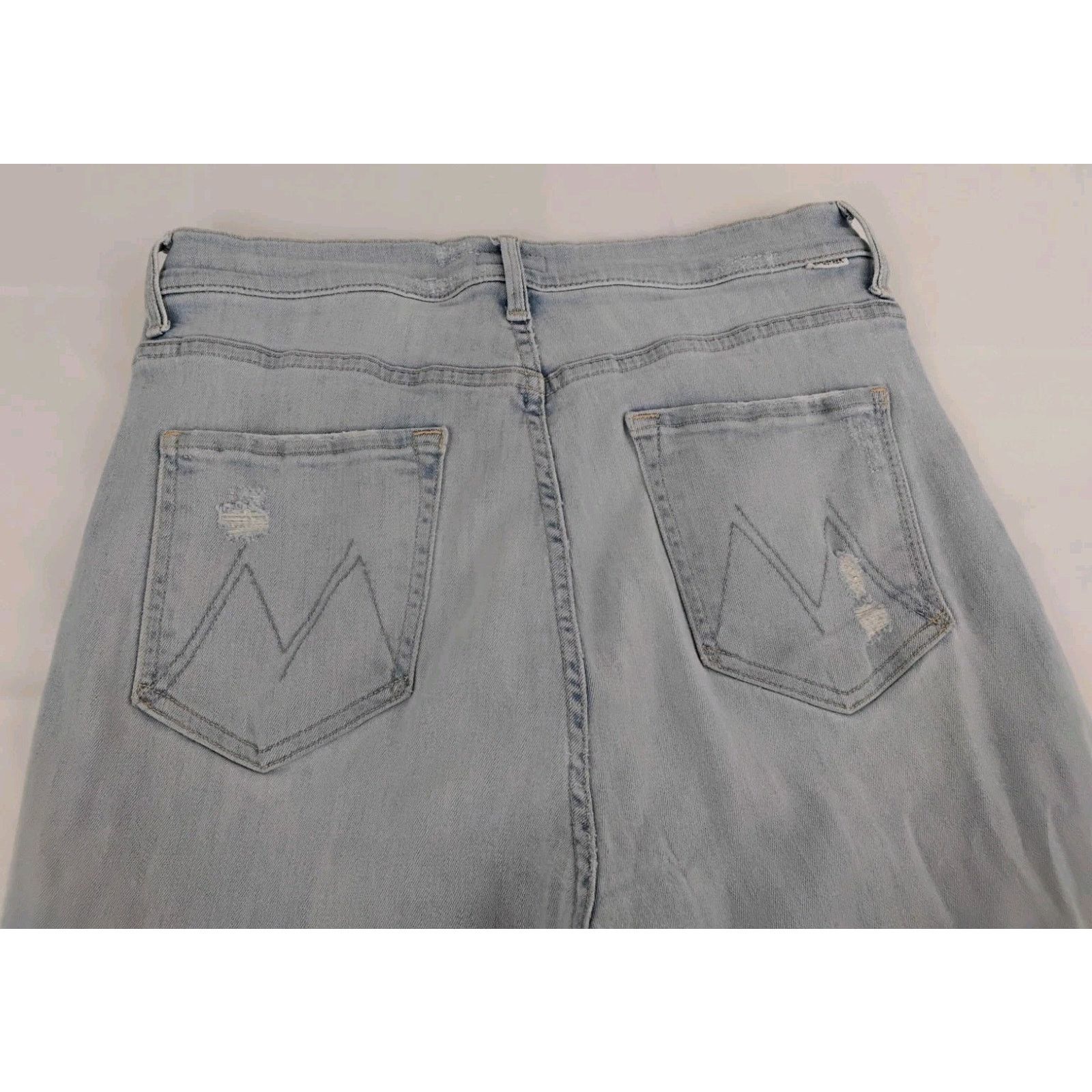 MOTHER Mother High Waisted Rider Jeans Women's 31 Light Wash Size 31" - 8 Thumbnail