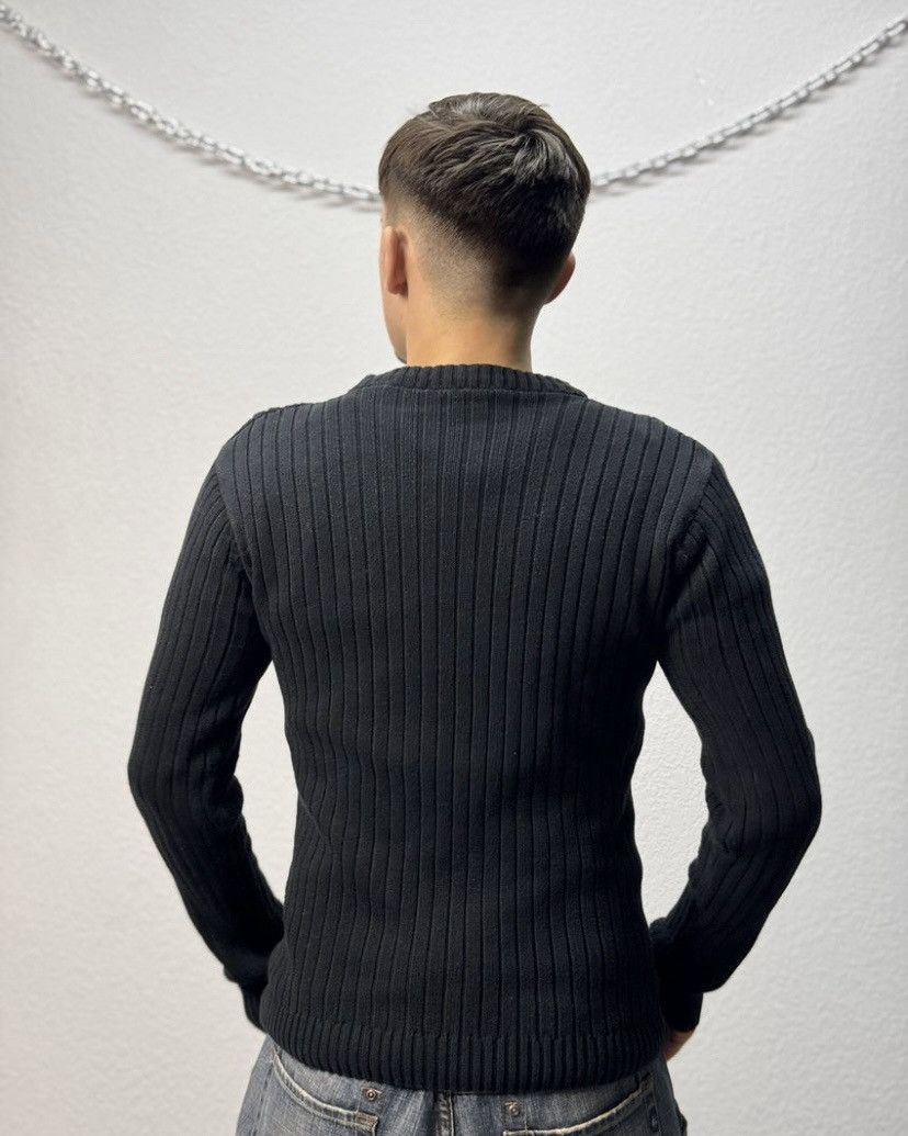 Japanese Brand Distressed Striped Sweater Vintage Y2K Faded Knit Y2K Effect Size US M / EU 48-50 / 2 - 9 Thumbnail