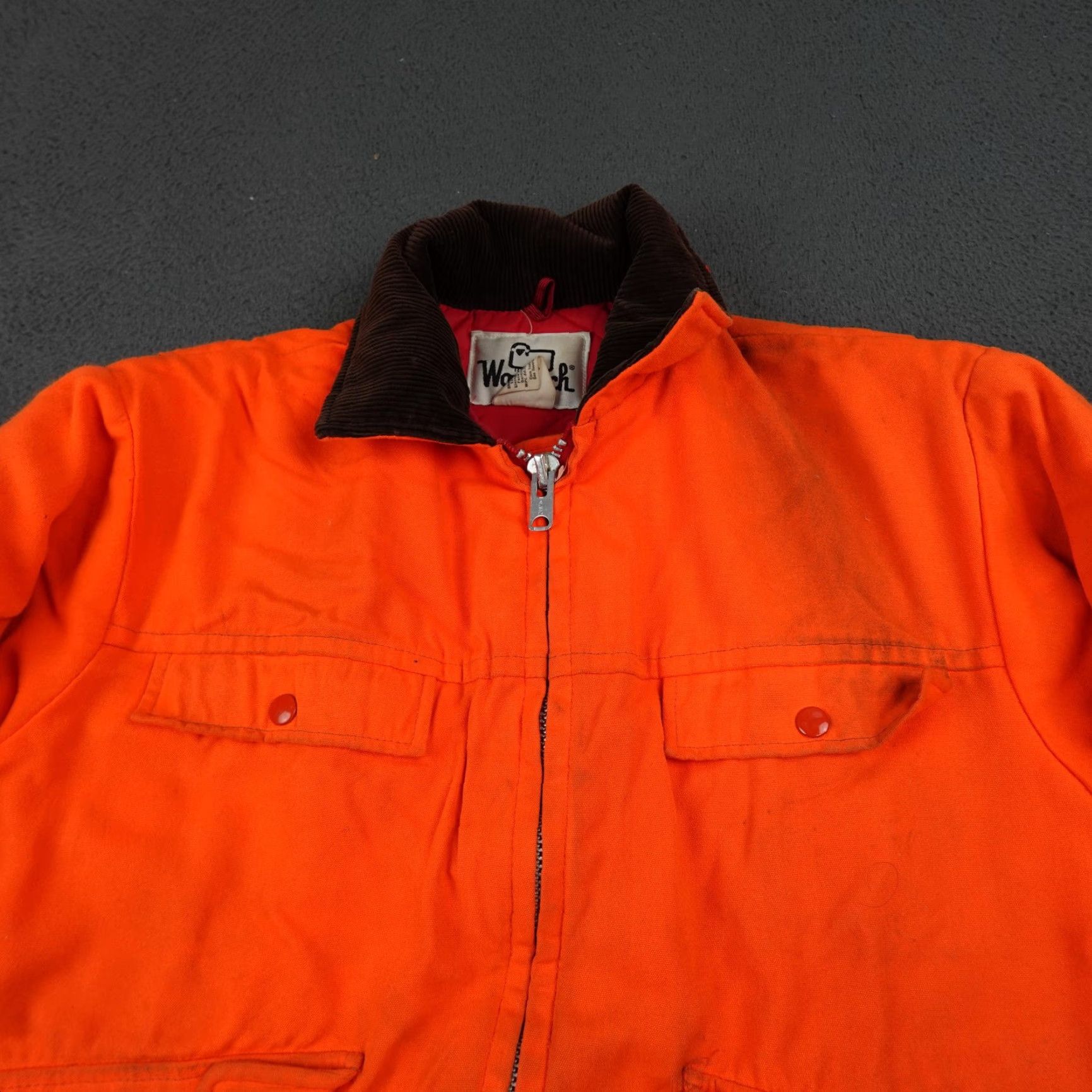 Vintage VINTAGE Woolrich Coat Mens M Orange Hunting Parka Jacket Quilted Lined 80s Size US M / EU 48-50 / 2 - 4 Thumbnail