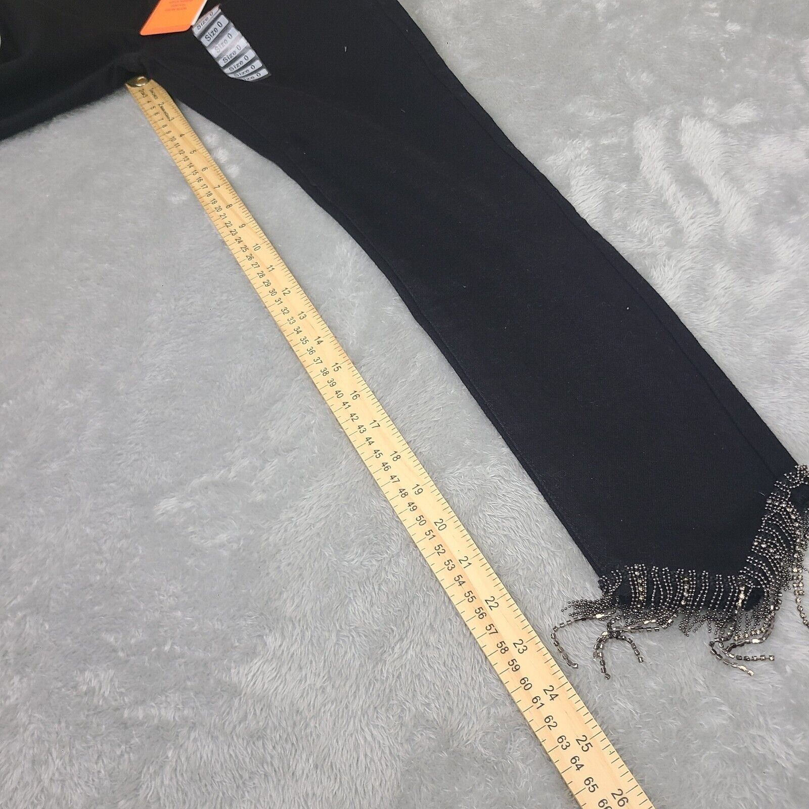 Other Risen Women's High Rise Crossover Jeans Black Size 0/24 Wais Size 24" / US 00 / IT 34 - 9 Thumbnail
