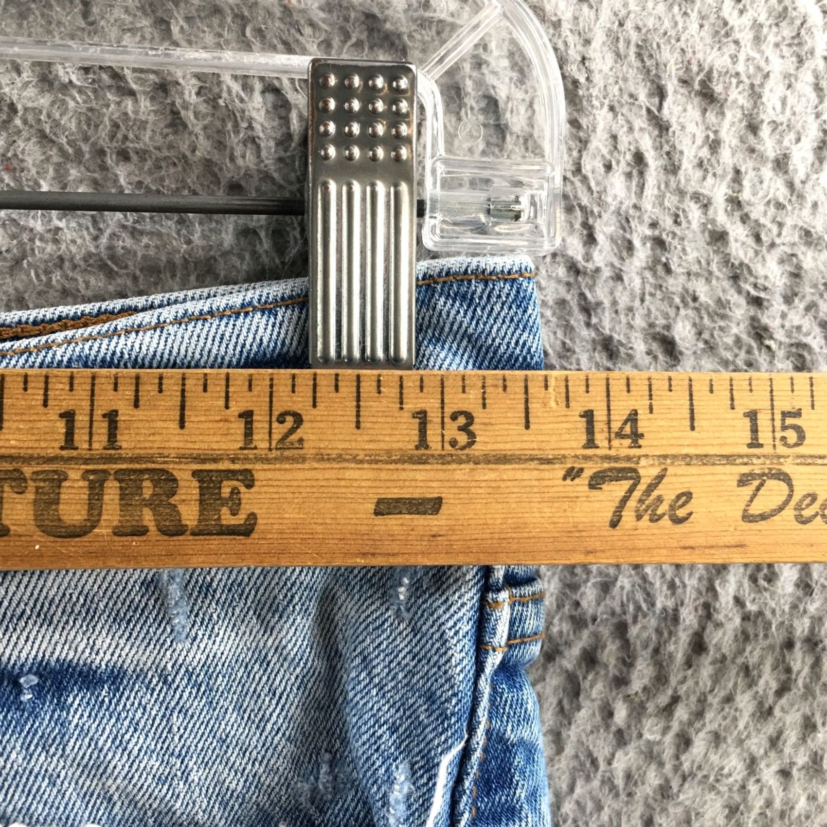 Abercrombie & Fitch Abercrombie & Fitch Mom Short Womens 26/2 Blue High Rise Zip Fly -- 27x2.5 Denim 5-Pocket Regular Mens? Size 26" / US 2 / IT 38 - 7 Thumbnail
