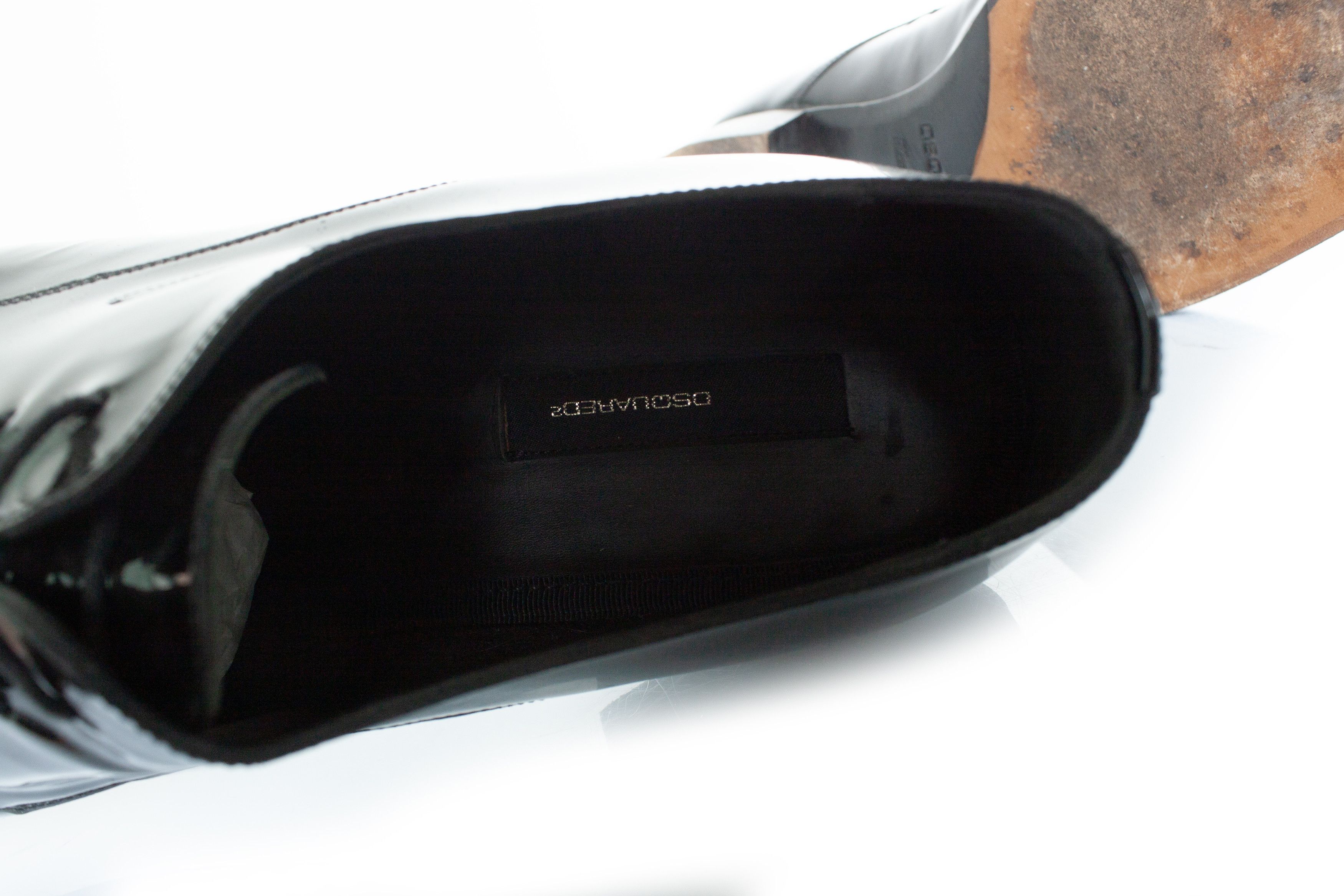 Dsquared2 Dsquared2, Patent leather lace up shoes in black Size US 12 / EU 45 - 9 Thumbnail
