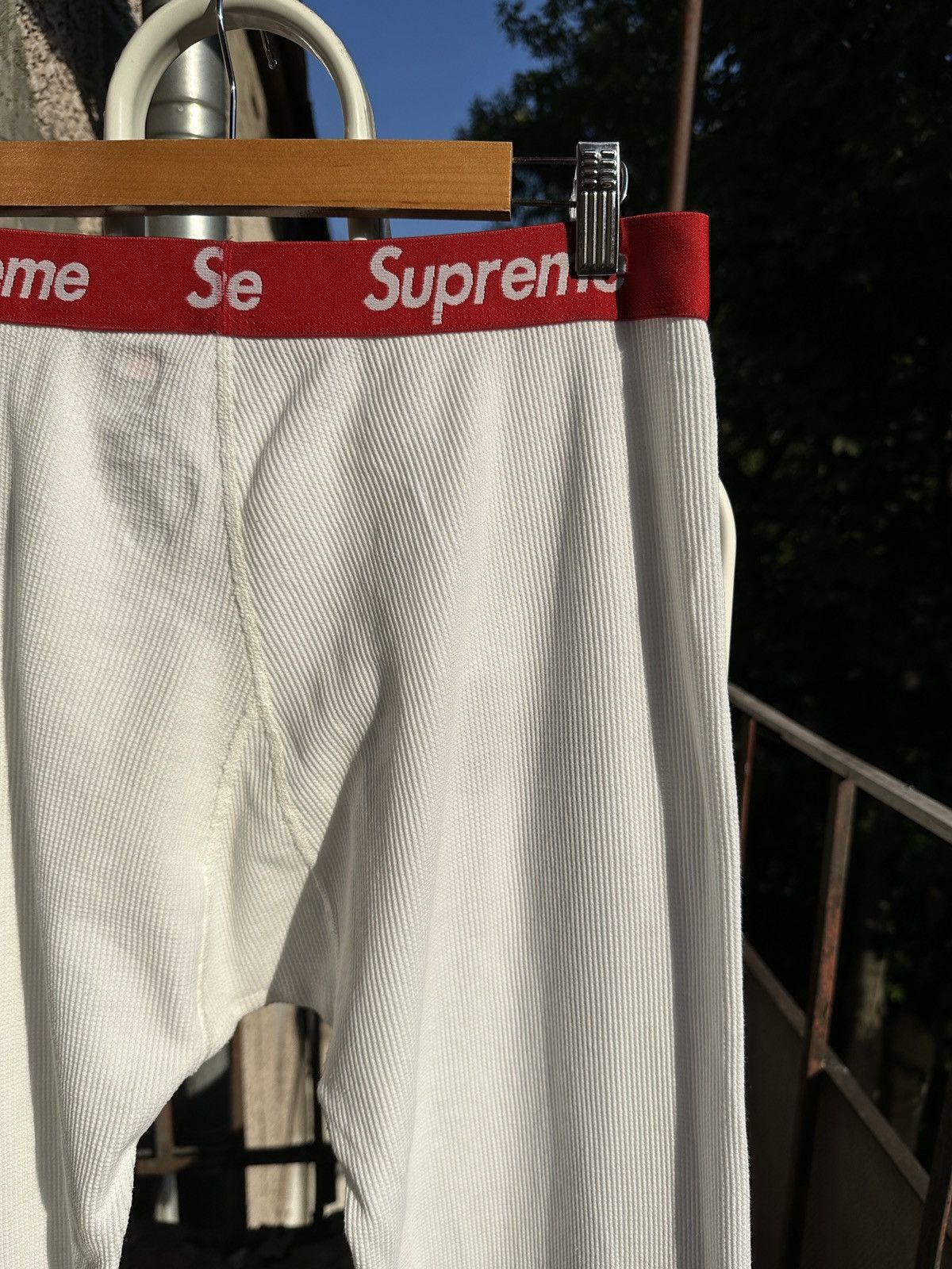 Hanes × Supreme Supreme x Hanes Skeleton Thermal Pants Size US 34 / EU 50 - 11 Thumbnail