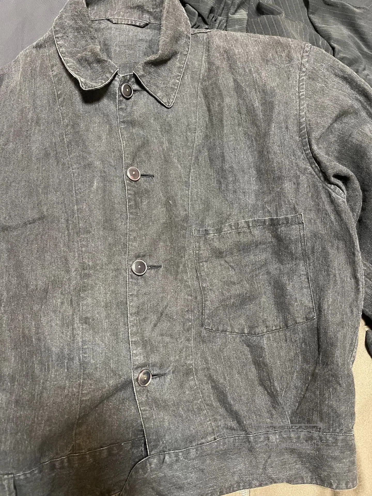 Comoli Comoli Dyed Linen Jacket. Size US L / EU 52-54 / 3 - 9 Thumbnail
