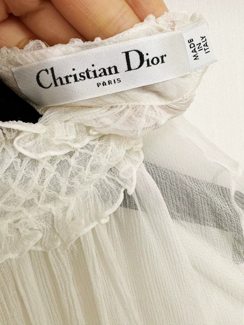 Dior Dior Silk Blouse in Excellent Condition-2505 Size XS / US 0-2 / IT 36-38 - 2 Thumbnail
