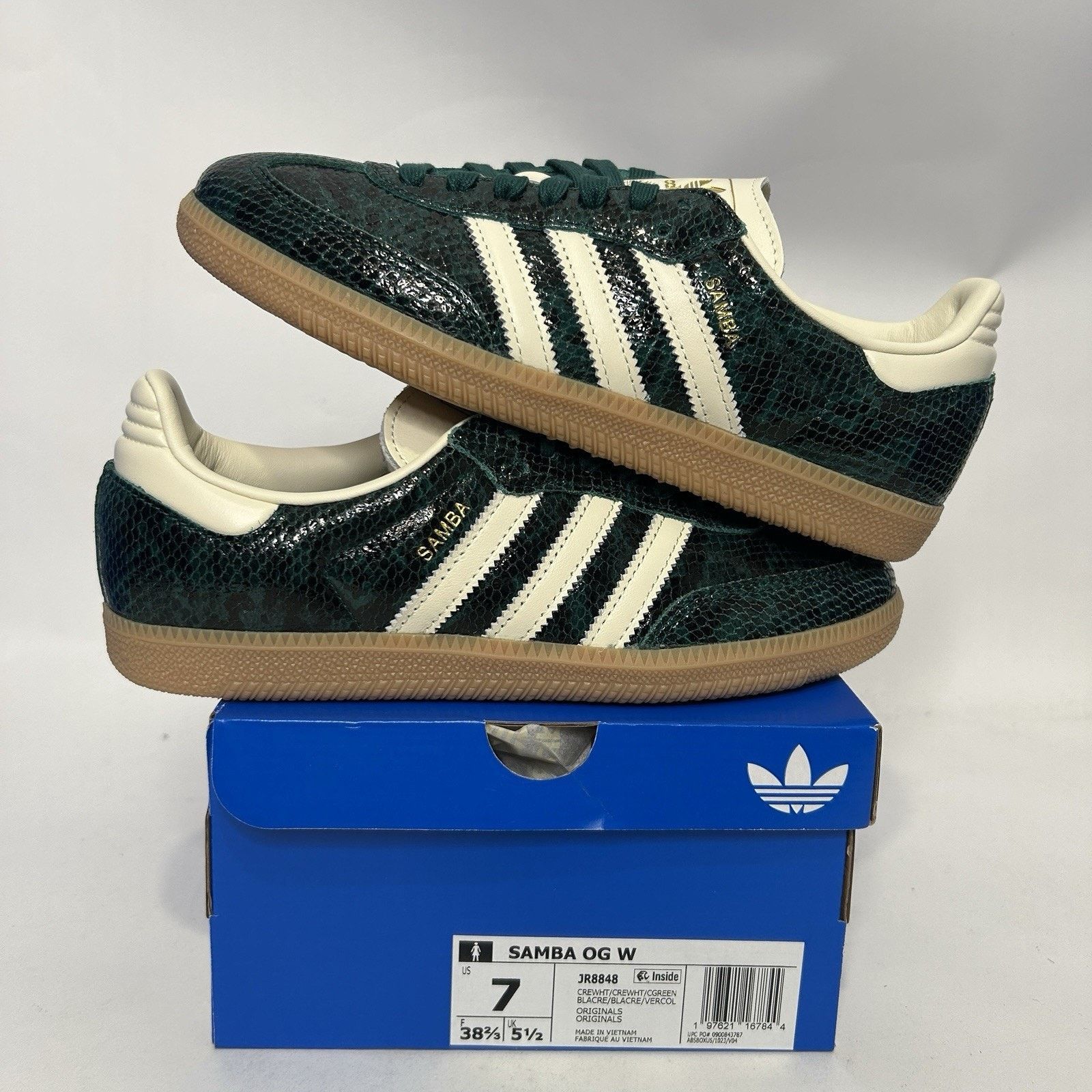 Adidas adidas Samba OG Snakeskin Pack - “Collegiate Green” JR8848 Size US 7 / IT 37 - 1 Thumbnail