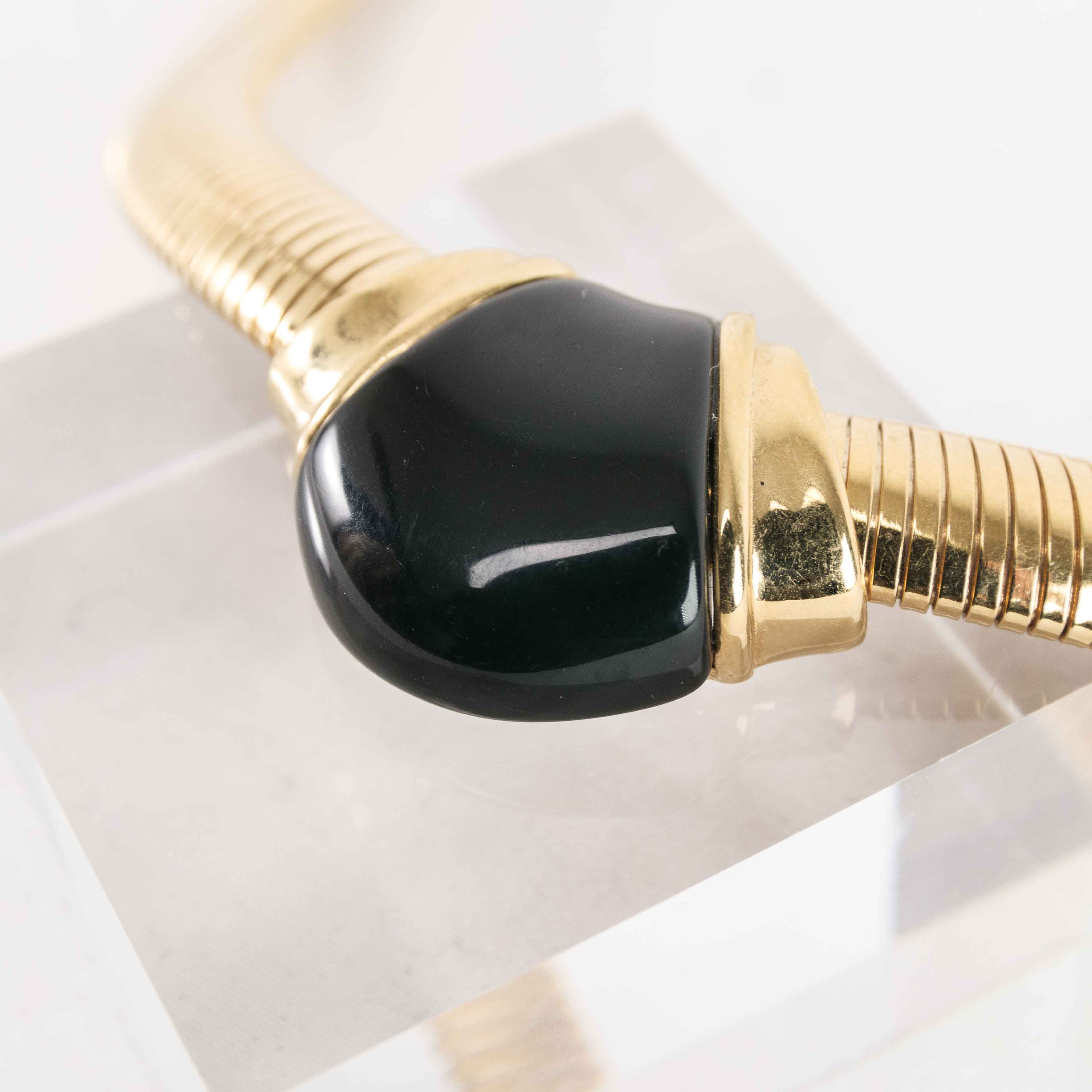 Givenchy Givenchy Vintage Gold-Tone Tubular Collar Necklace Size ONE SIZE - 4 Thumbnail