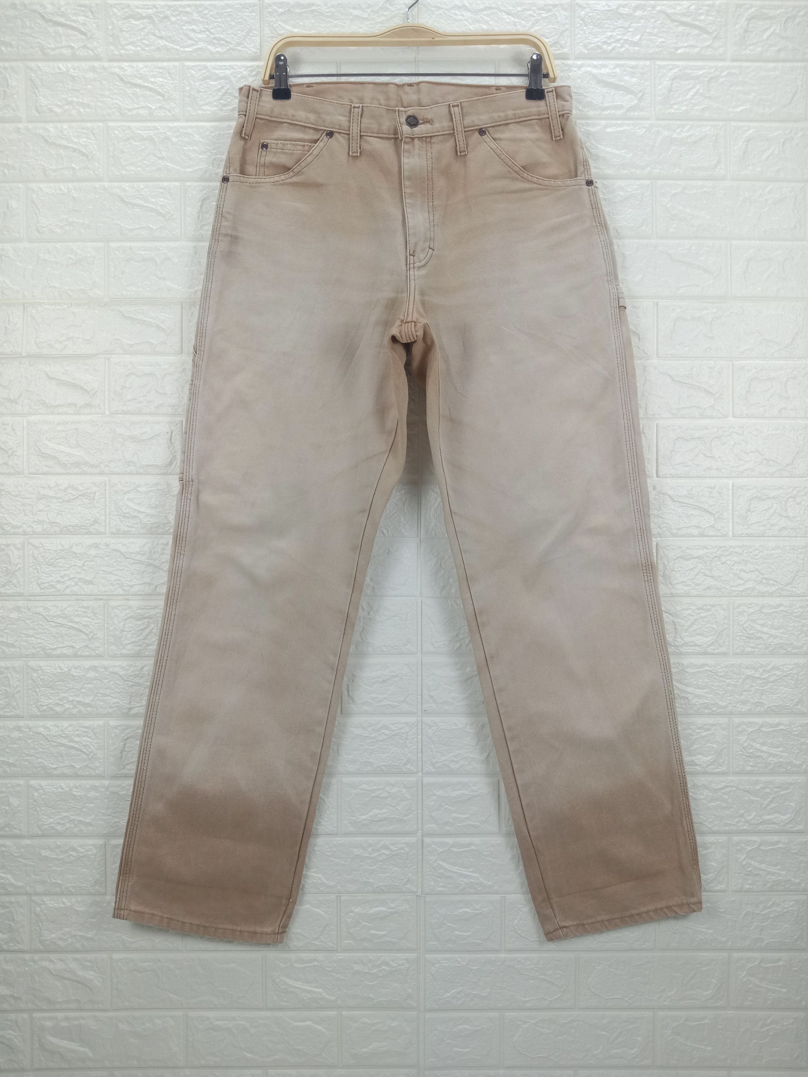 Dickies Vintage Dickies Carpenter Faded Tan Jeans Size US 32 / EU 48 - 1 Thumbnail