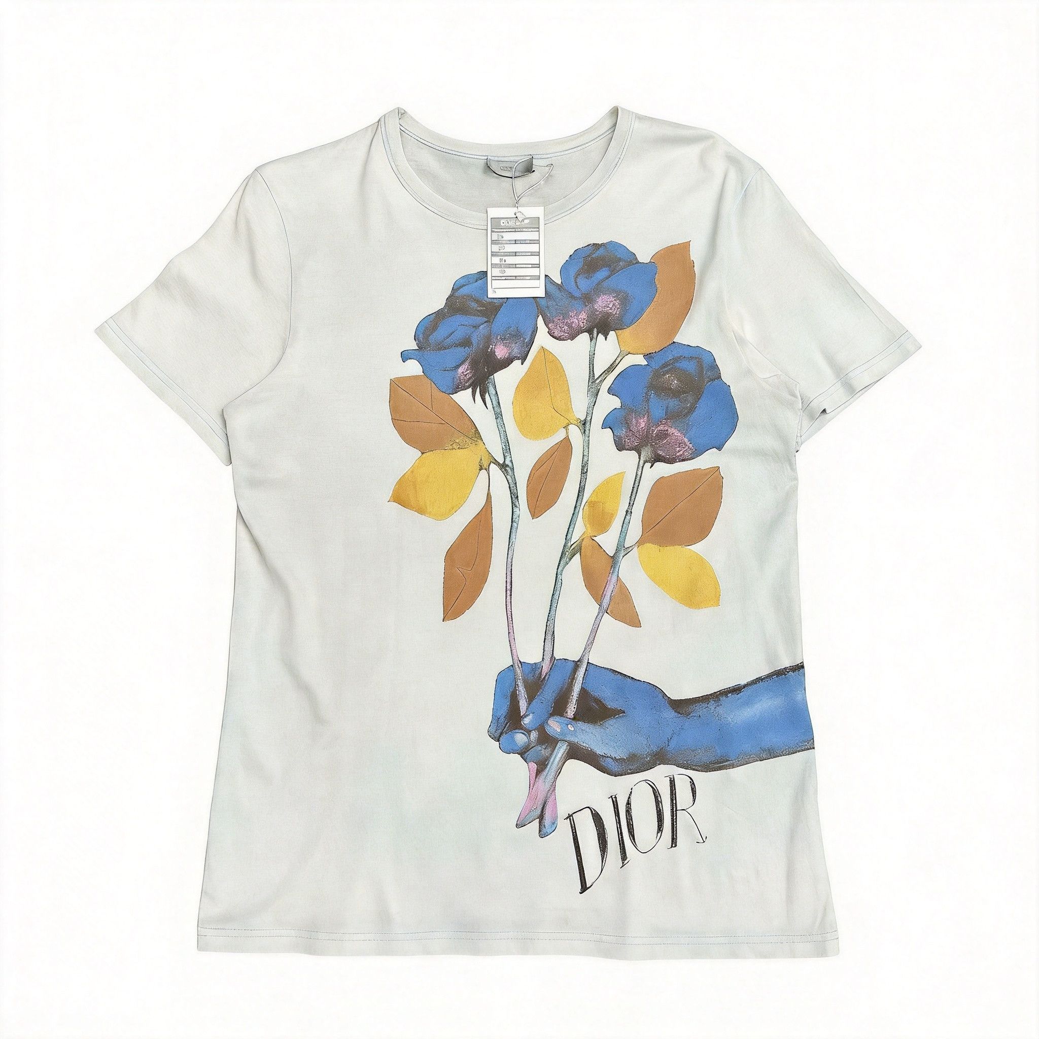 Dior Dior x Sorayama Robot Dinosaur Sakura T-shirt White M | Grailed