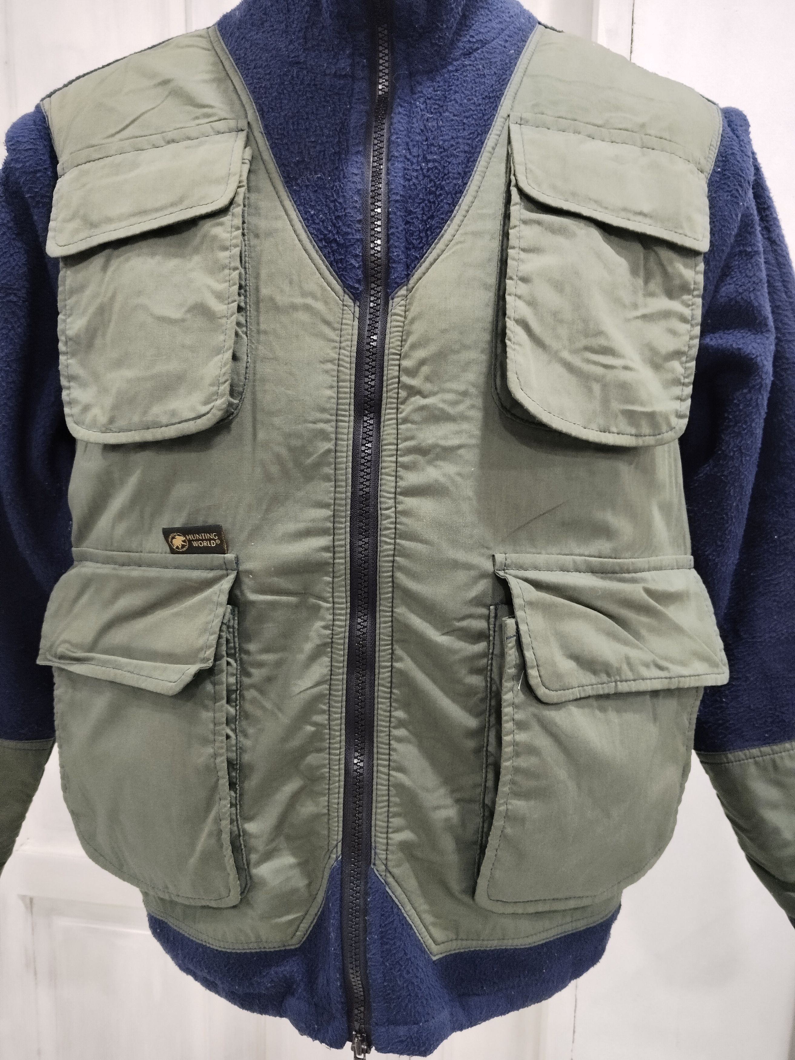 Huntington × Vintage × Voodoo Tactical Vtg Hunting World Tactical Fleece Multipurpose Sleeve Jacket Size US L / EU 52-54 / 3 - 5 Thumbnail
