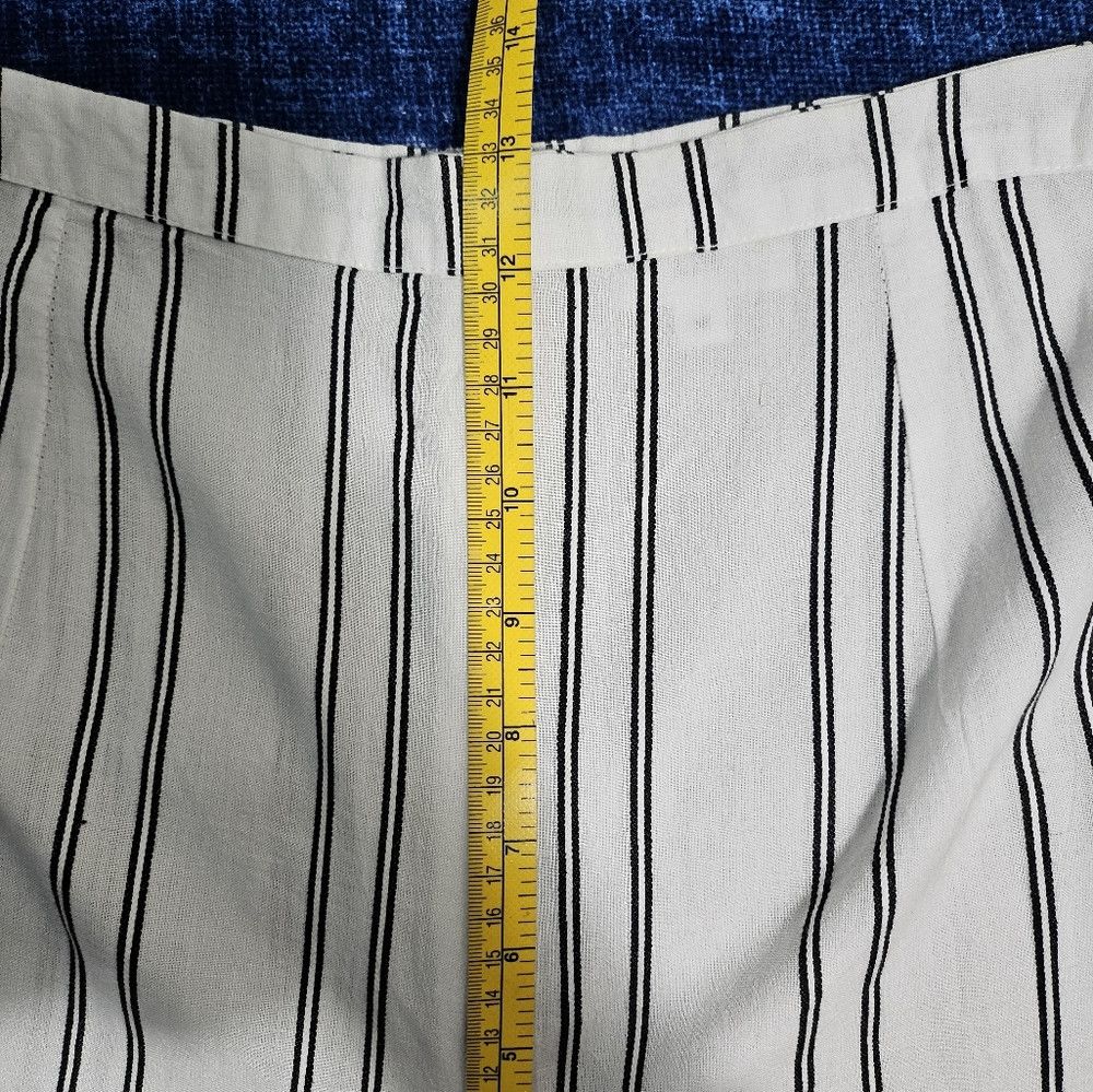 Other Reformation LPA White High Waist Wide Leg Striped Pants Ope Size 26" / US 2 / IT 38 - 8 Thumbnail