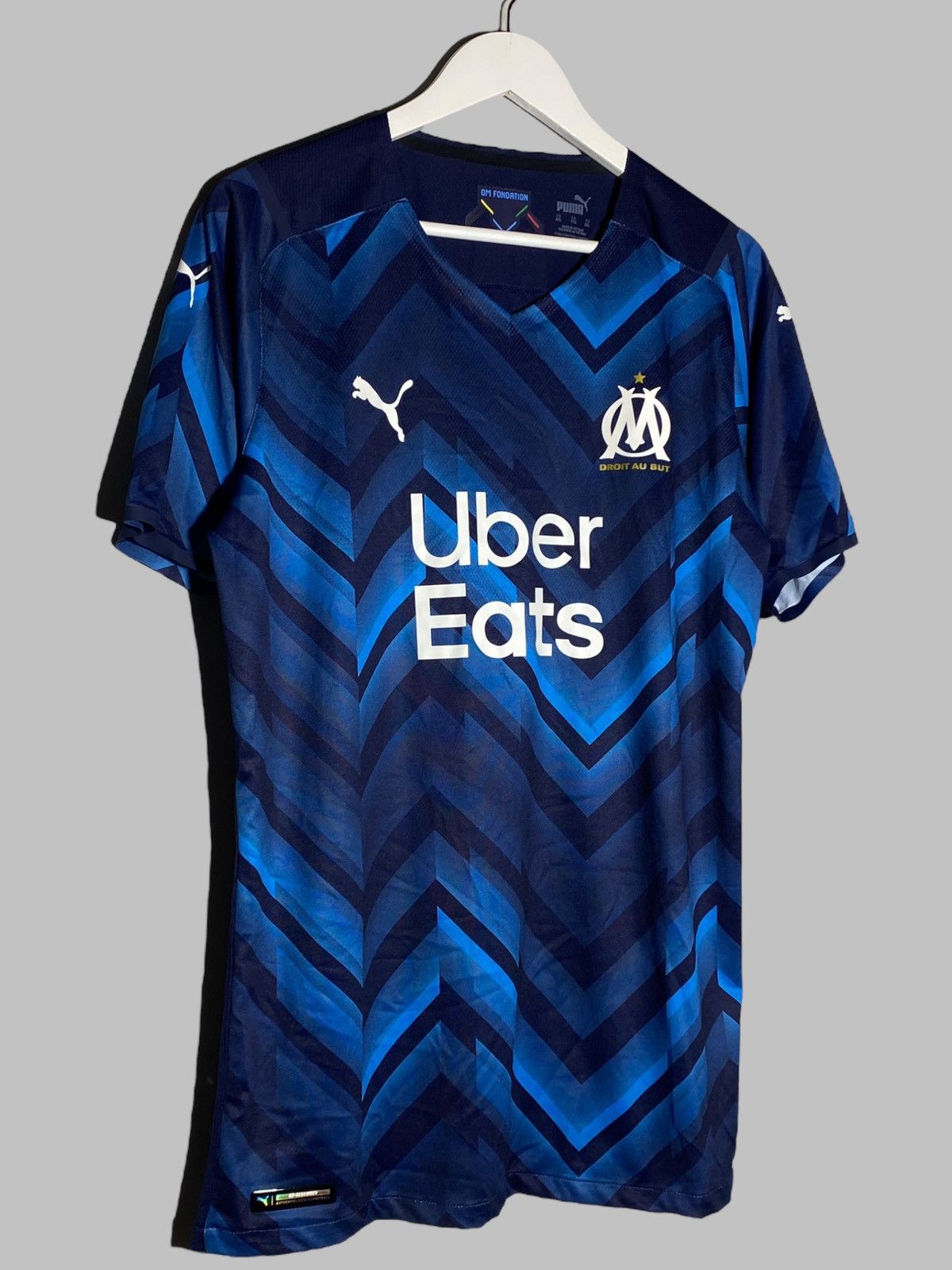 Puma Puma Marseille 2021 2022 Away Player Issue Football Shirt Size US XXL / EU 58 / 5 - 3 Thumbnail