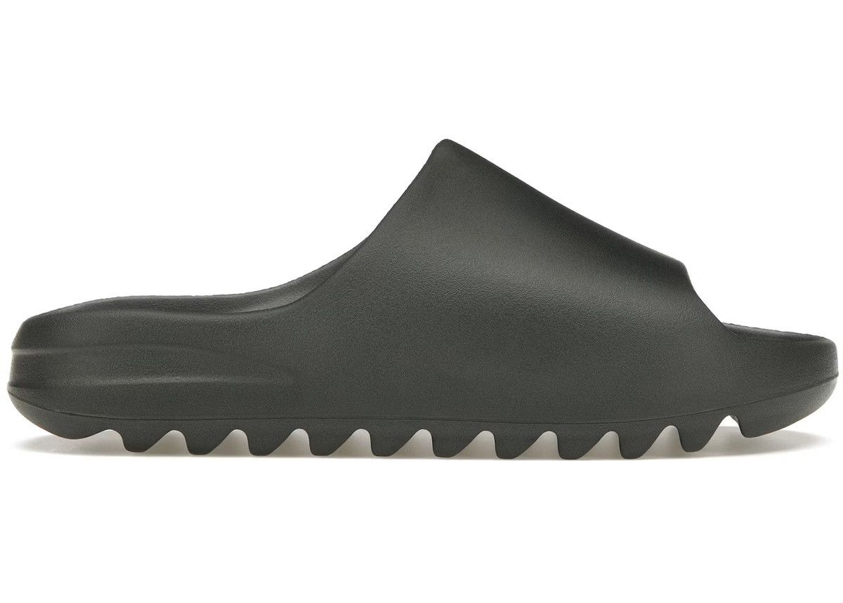 Yeezy YEEZY YZY Slides Dark Onyx Slide Size US 12 / EU 45 - 1 Thumbnail