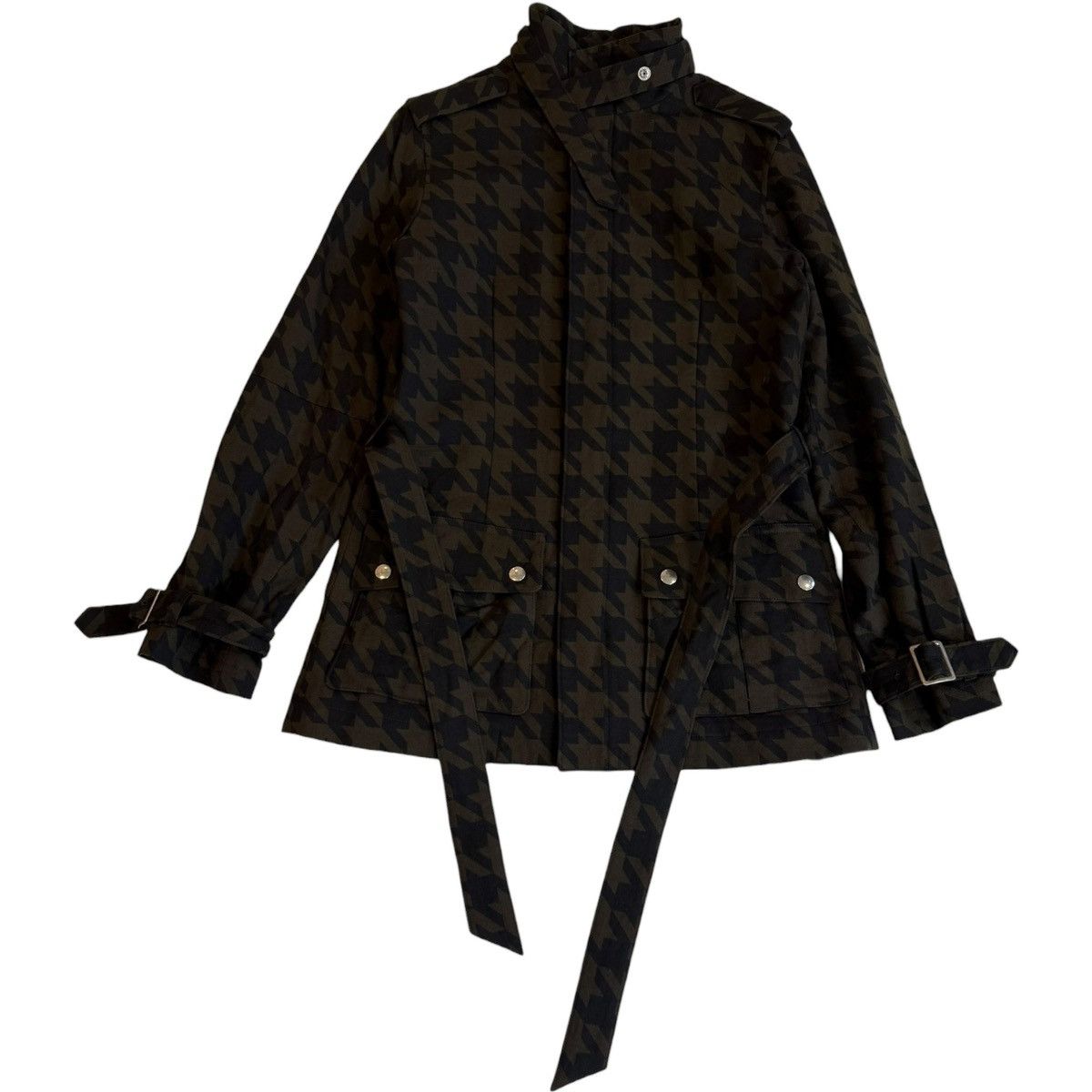 Undercover Autumn 2001 ‘D.A.V.F’ Big Houndstooth Belted Coat