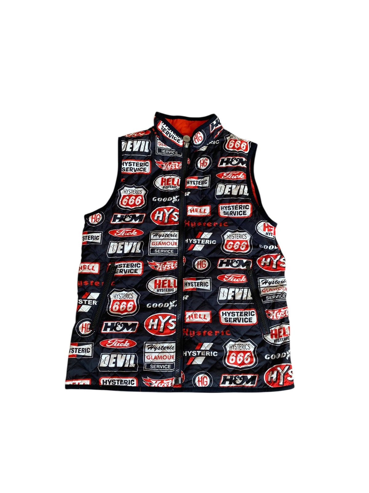 Hysteric Glamour Hysteric glamour fullprint hell,f.uck puffer vests jacket Size US S / EU 44-46 / 1 - 1 Thumbnail