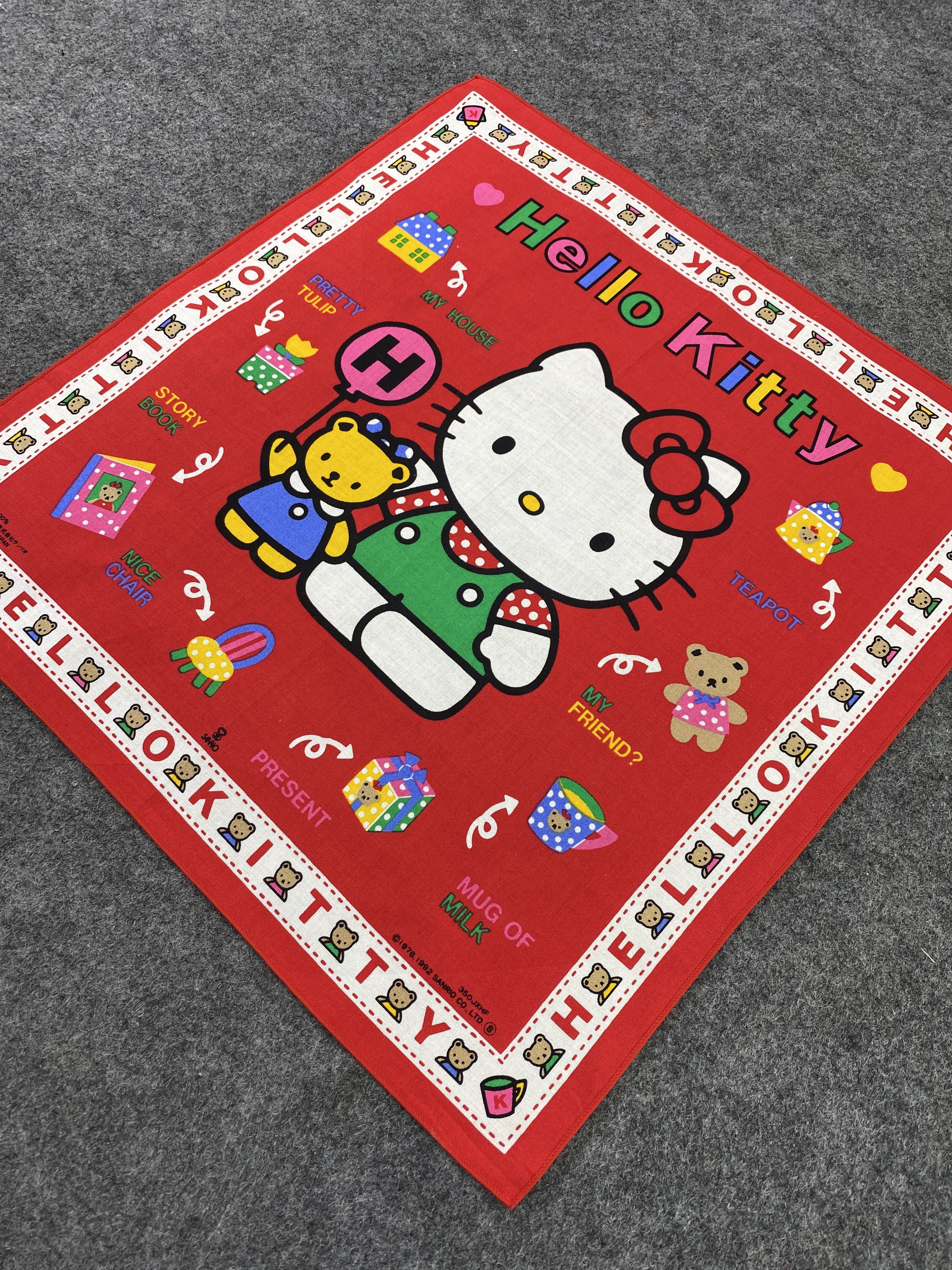 Anime Hello Kitty Scarf Handkerchief Neckerchief Bandana-B303 Size ONE SIZE - 4 Thumbnail