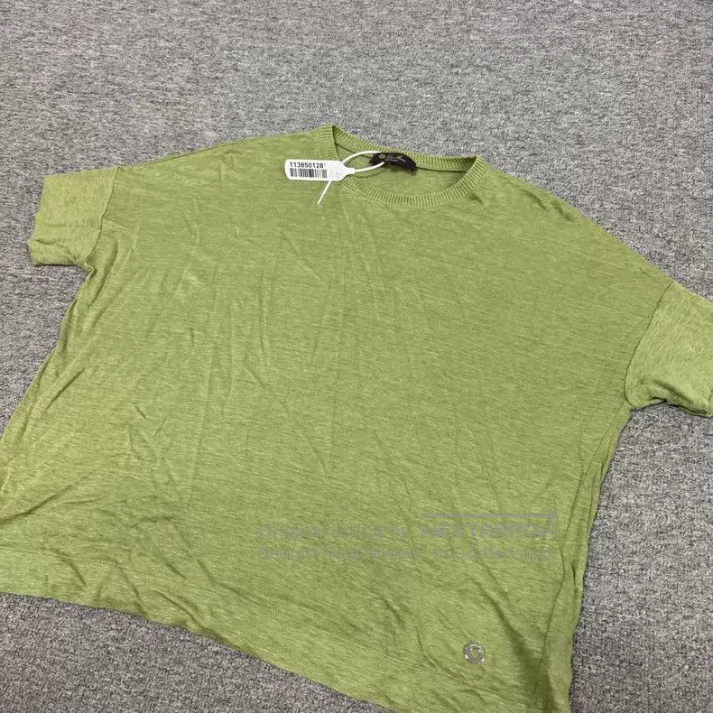 Loro Piana Loro Piana Avocado Green Crewneck Knit Short Sleeve Size L / US 10 / IT 46 - 3 Thumbnail