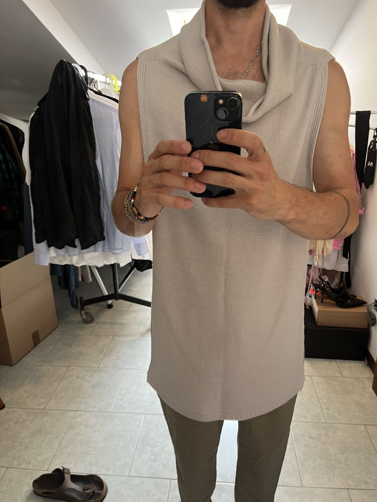 Rick Owens Rick Owens – Sleeveless Cowl Neck Knit – Mountain F/W 2012 Size US M / EU 48-50 / 2 - 17 Thumbnail