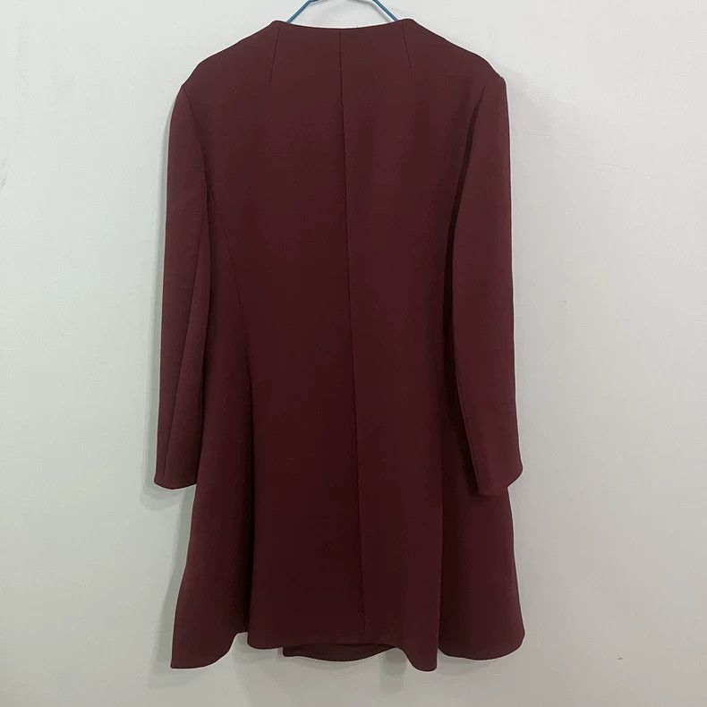 Dior Dior Burgundy wool coat Size XS / US 0-2 / IT 36-38 - 2 Thumbnail