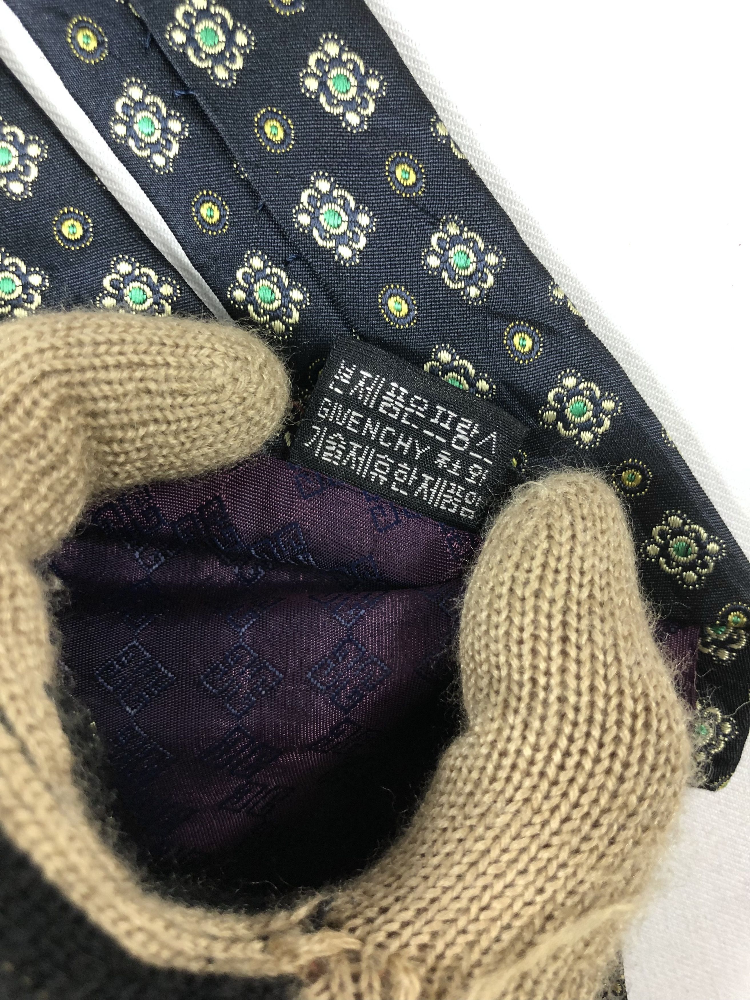 Givenchy Rare Monsieur Givenchy Silk Tie Size ONE SIZE - 9 Thumbnail