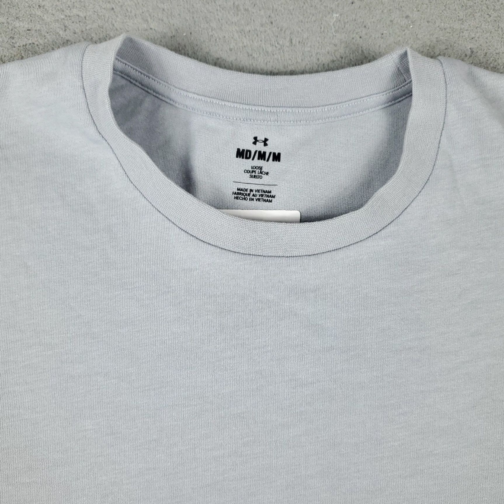 Under Armour Under Armour HeatGear T-Shirt Mens Medium Gray Short Sleeve Activewear Size US M / EU 48-50 / 2 - 2 Thumbnail