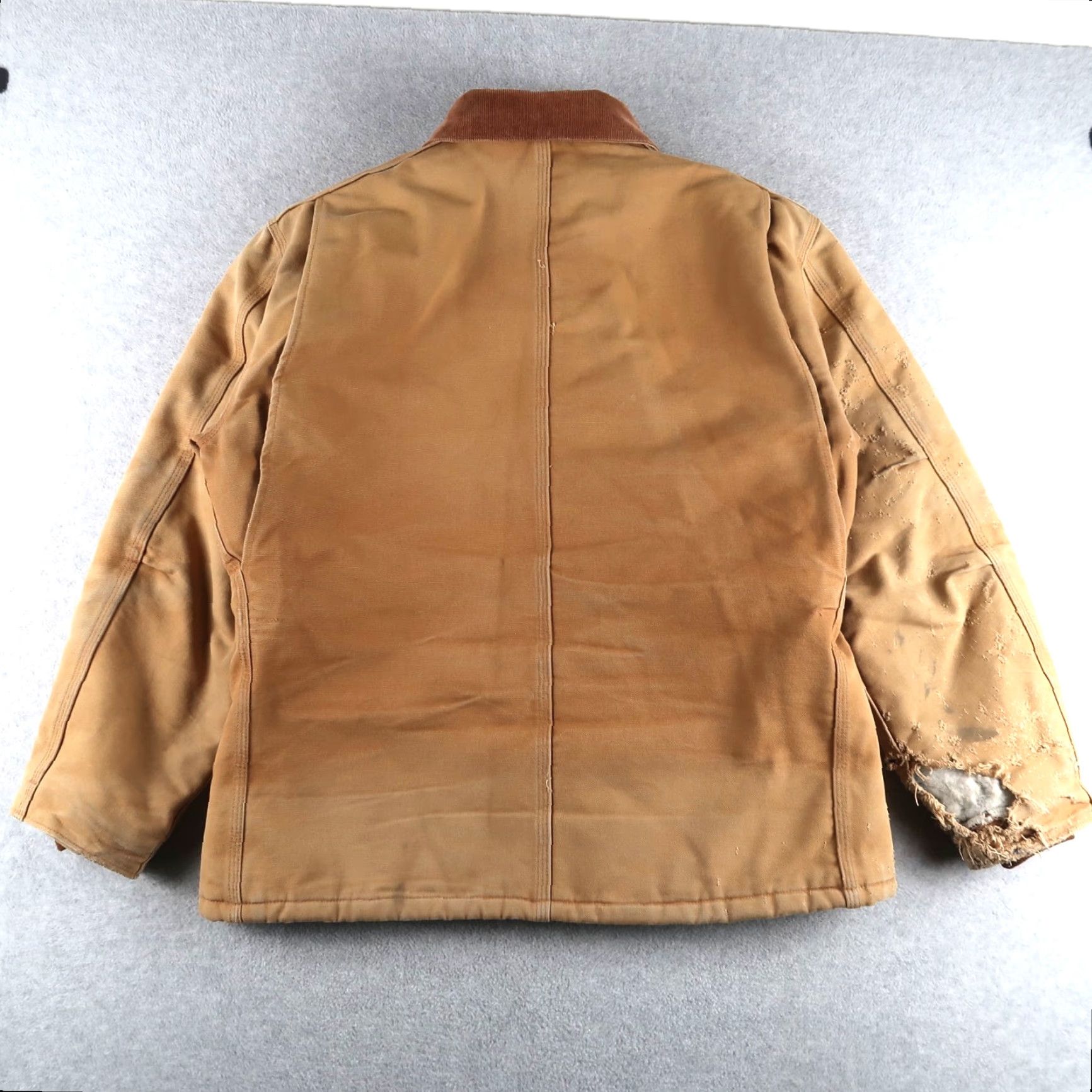 Carhartt VINTAGE Carhartt Jacket Men L/XL Brown Arctic Quilt Lined Chore Coat Size US L / EU 52-54 / 3 - 2 Thumbnail