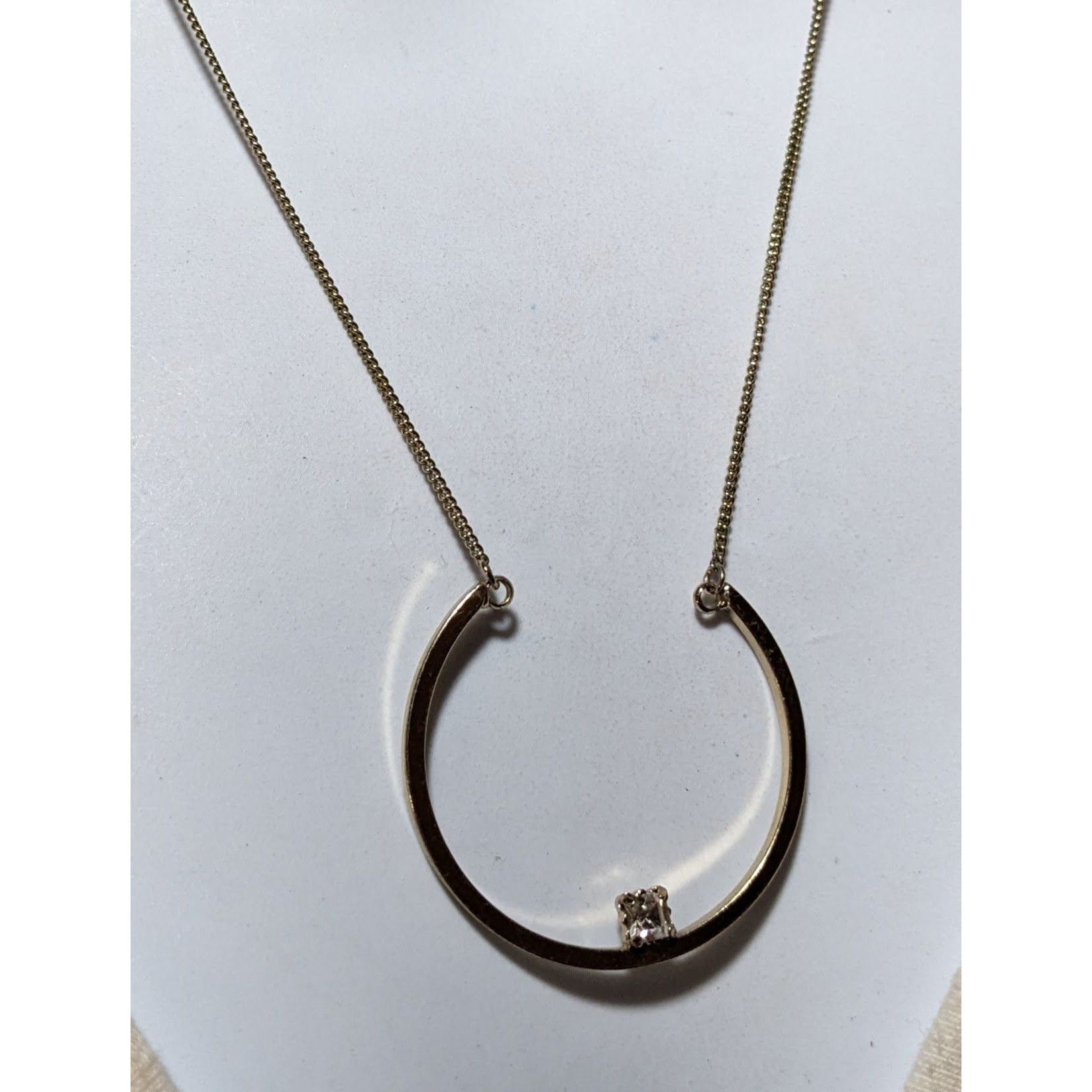 Other Retro Chic Gold Open Circle Gem Necklace Size ONE SIZE - 7 Thumbnail