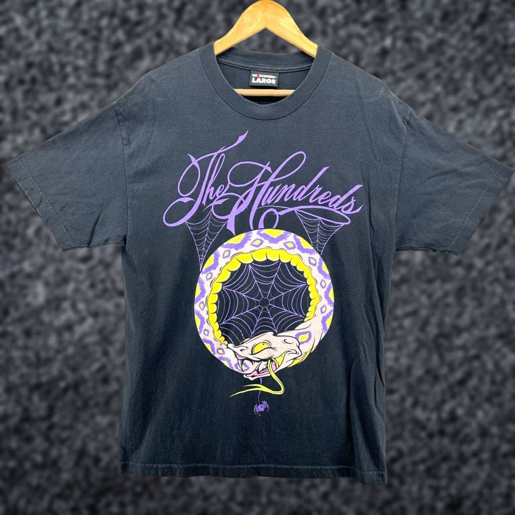 The Hundreds The Hundreds Circle of Hate Snake Spider Web T Shirt Mens Large Black Size US L / EU 52-54 / 3 - 1 Thumbnail