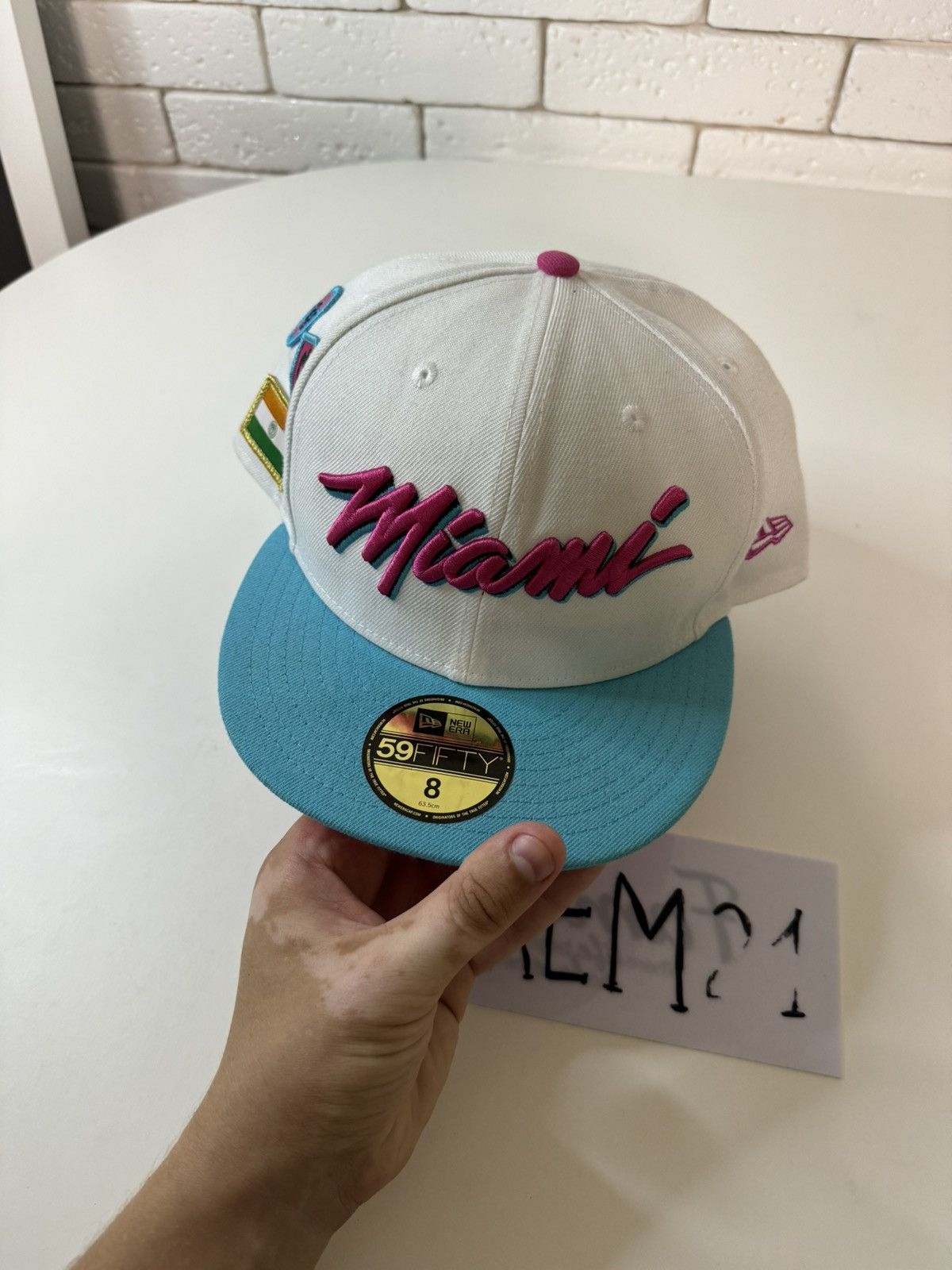 New Era Miami Heat New Era cap hat Size ONE SIZE - 2 Thumbnail