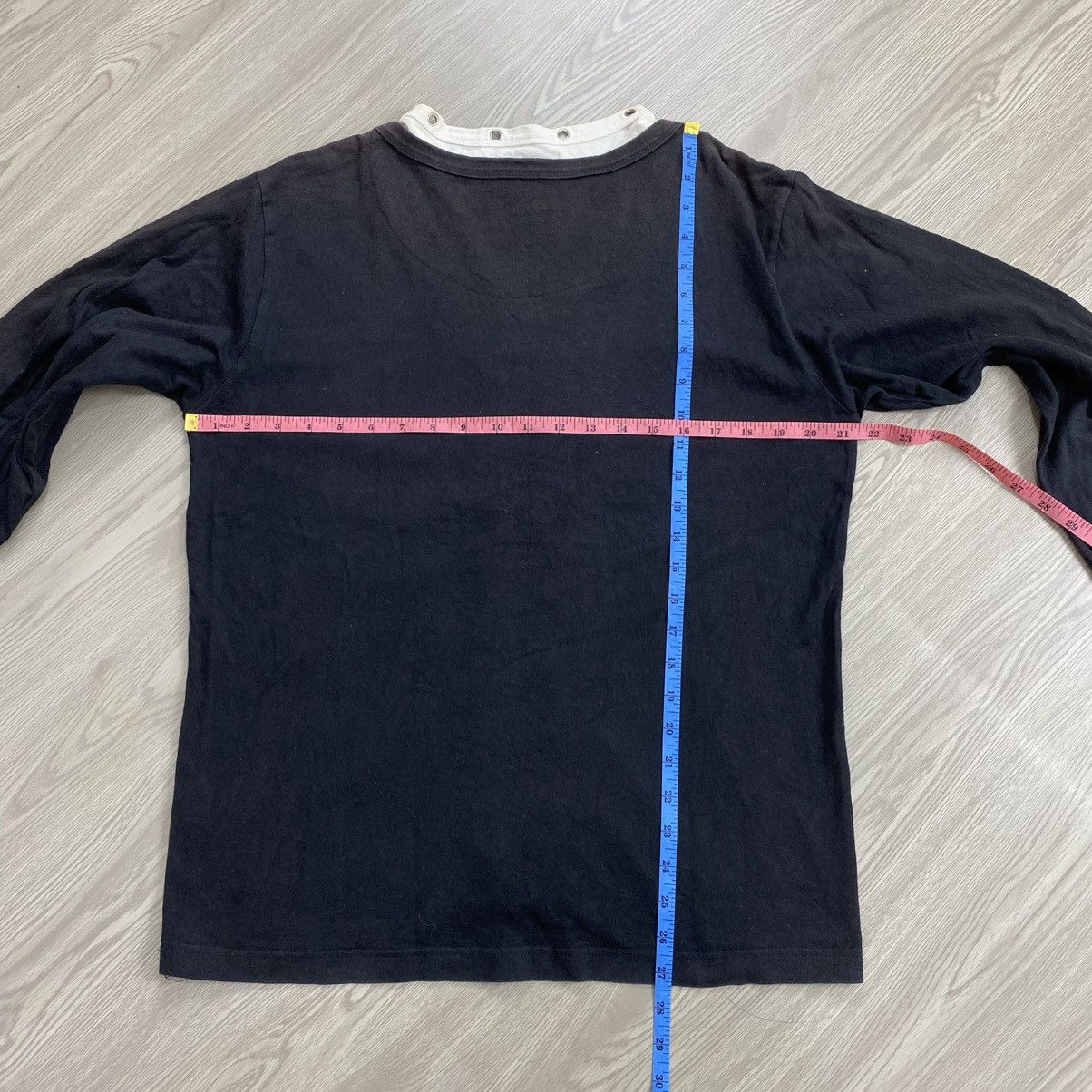 Le Grande Bleu (L.G.B.) 2000s Beamount Carr Double Layers Vkeii Lace Up Longsleeve Size US L / EU 52-54 / 3 - 21 Thumbnail