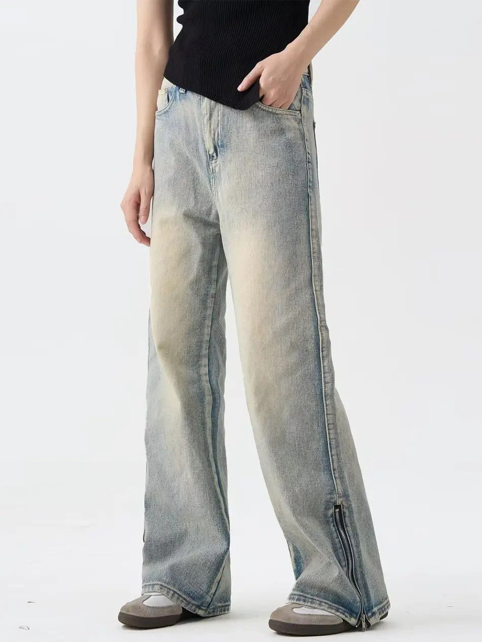 Japanese Brand × Jean Retro loose straight leg high street jeans Size US 32 / EU 48 - 5 Thumbnail