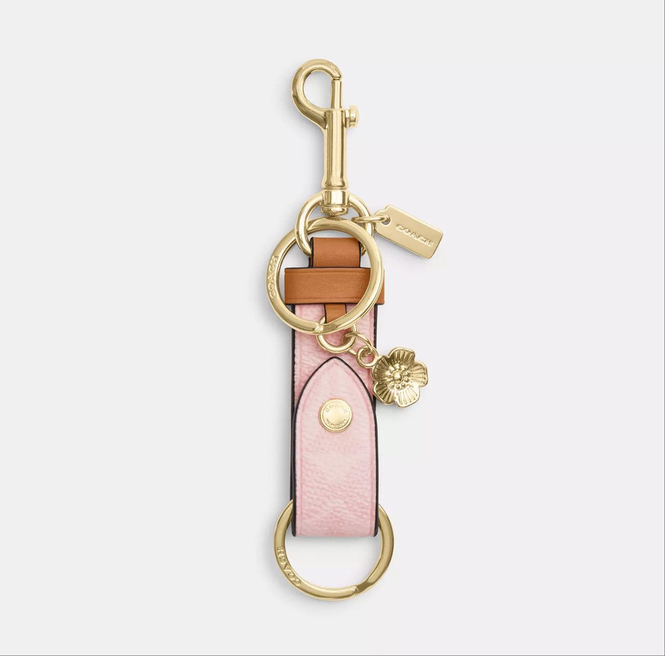 Coach Trigger Snap Bag Charm In Signature Canvas Heart Charm CEA24 Size ONE SIZE - 6 Thumbnail