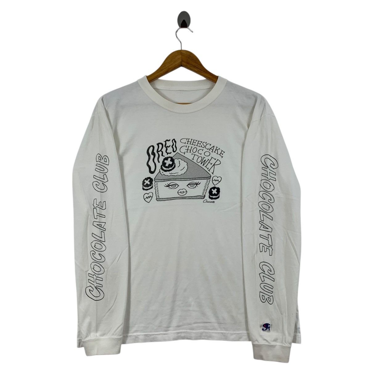 Chocolate × Japanese Brand CHOCOLATE CLUB Print KANEZ Japanese Brand White Shirt Size US M / EU 48-50 / 2 - 1 Thumbnail