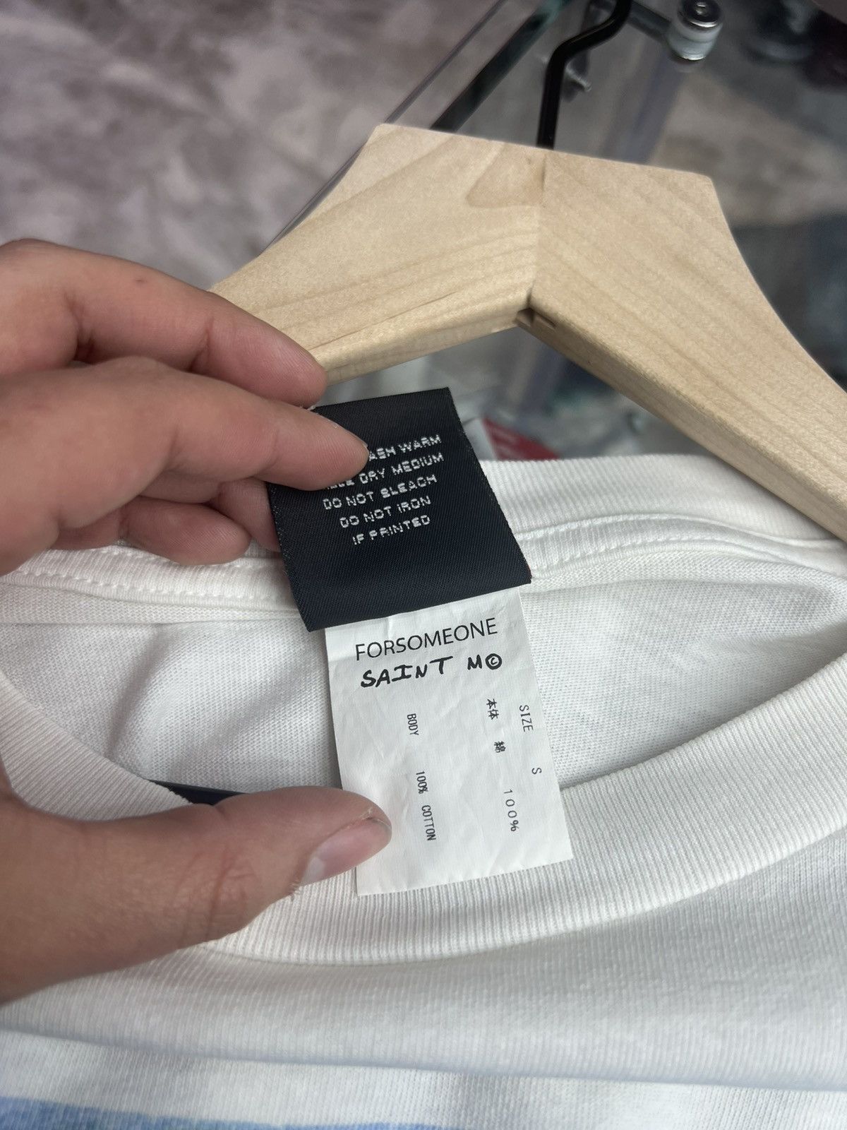 Saint Michael Saint Michael White Tee Size US S / EU 44-46 / 1 - 6 Thumbnail