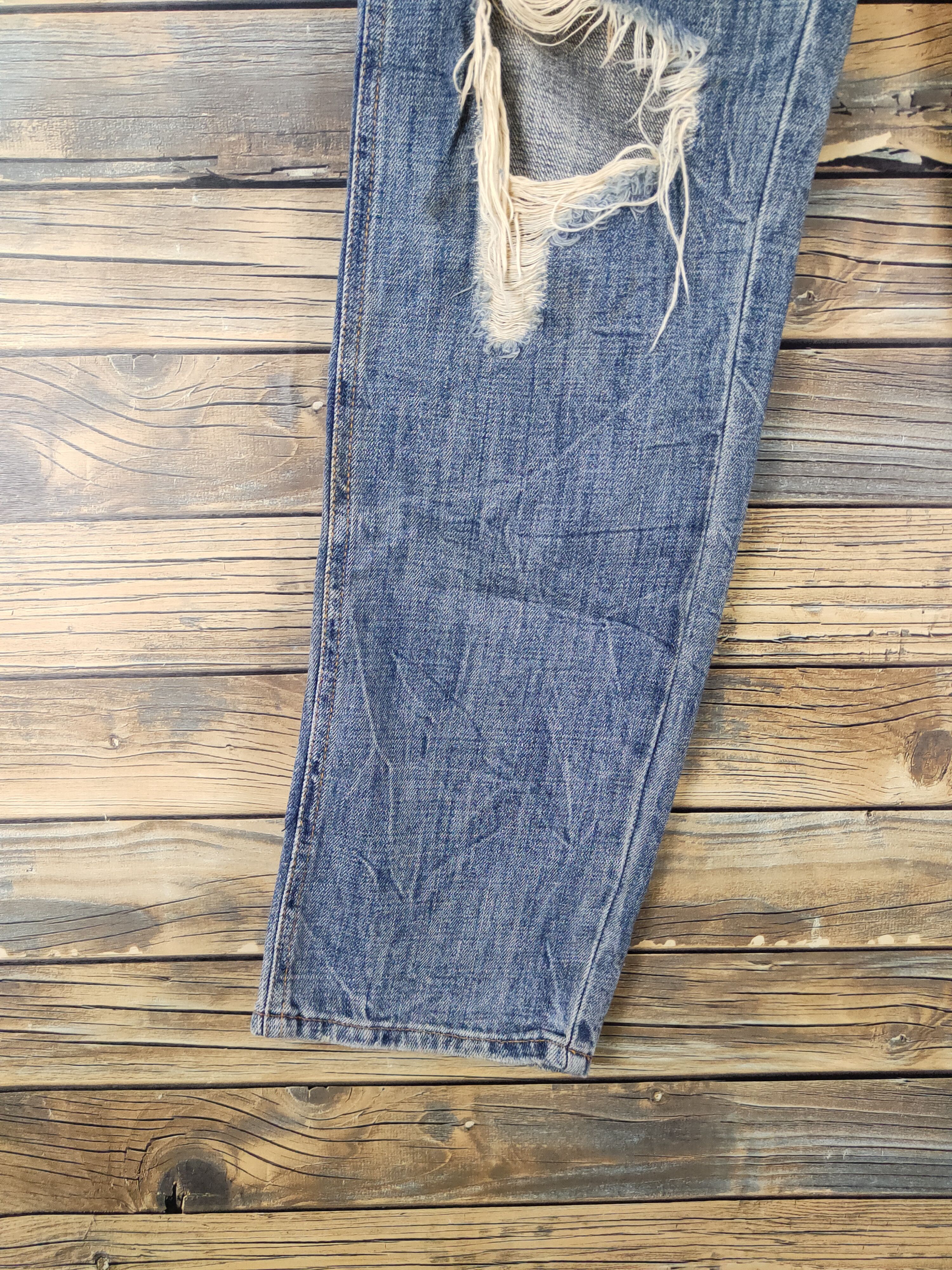Japanese Brand D.i.a Blue Distressed Ripped denim Jeans #W1483 Size US 30 / EU 46 - 4 Thumbnail