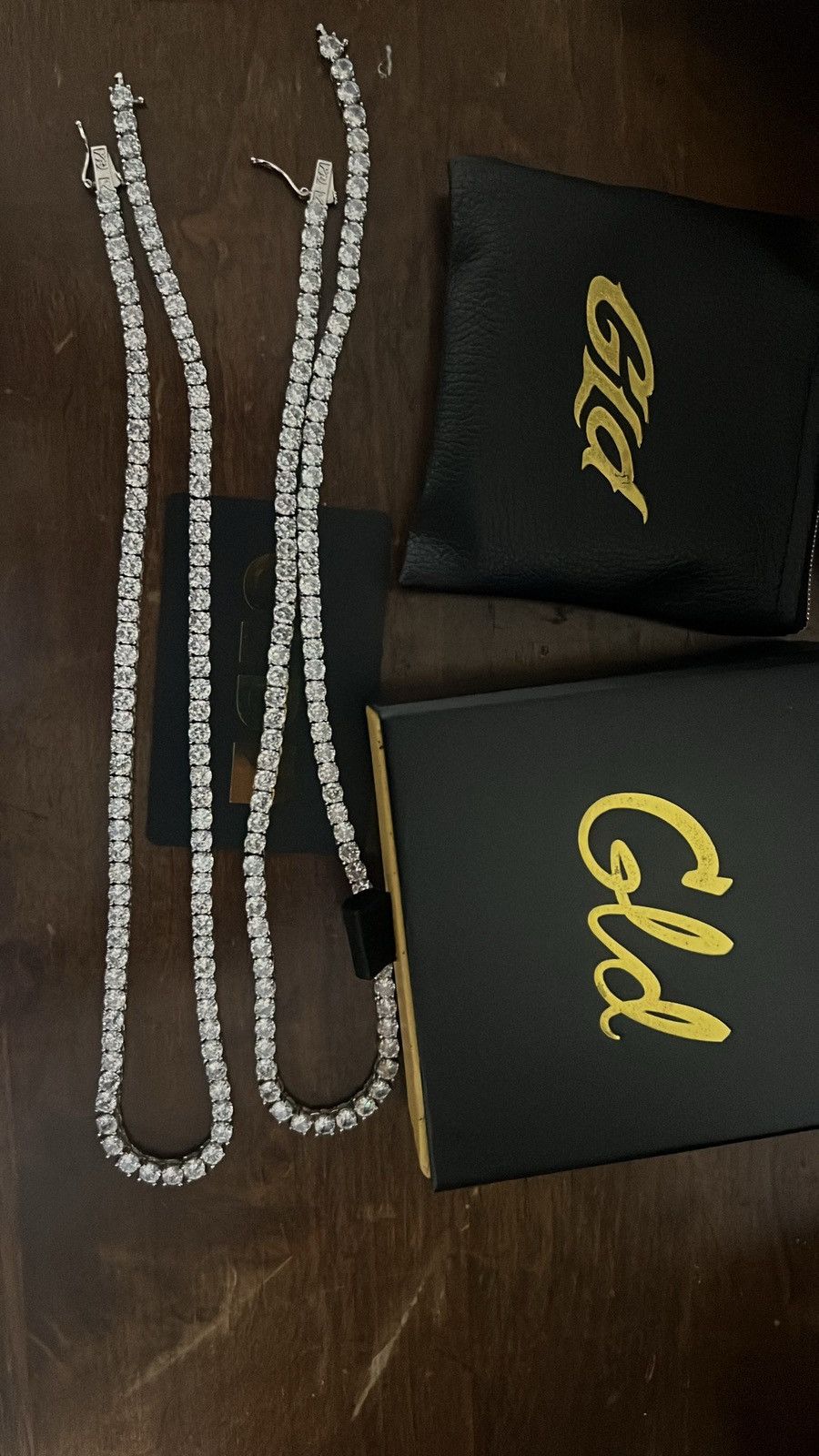 Jewelry GLD Diamond Tennis Chain In White Gold Size ONE SIZE - 1 Thumbnail