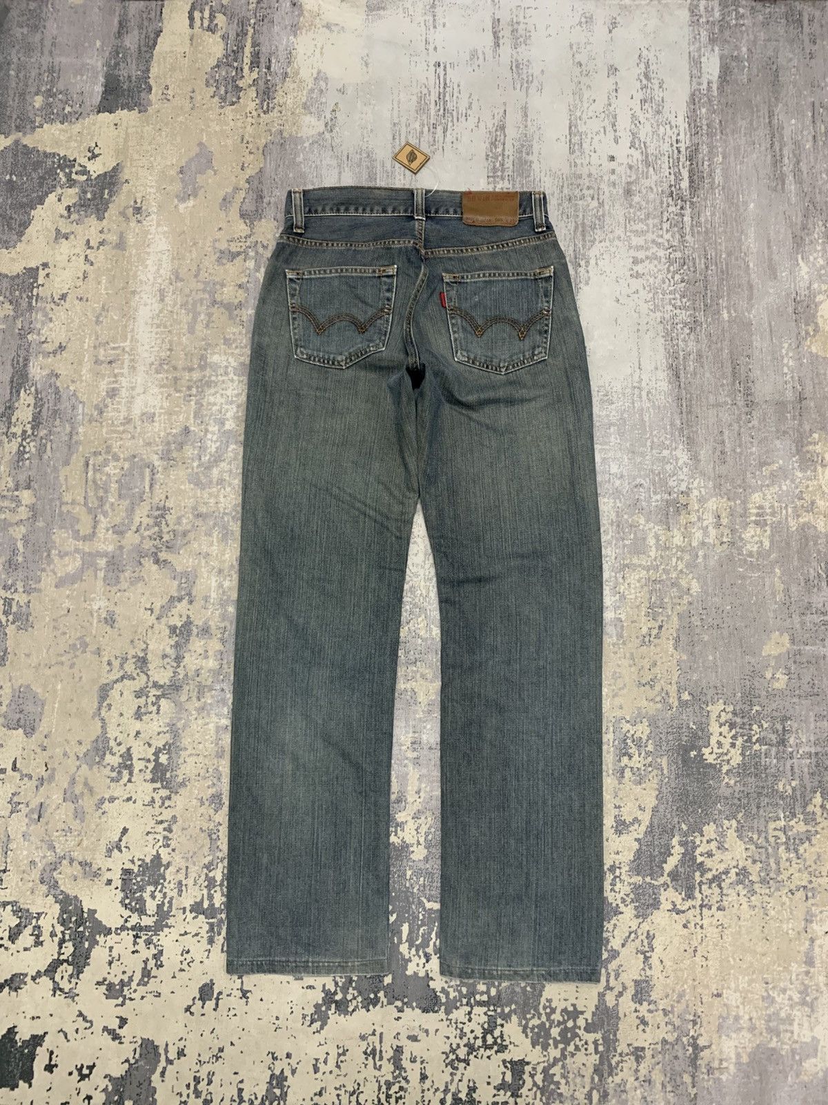 Japanese Brand Vintage Edwin 503 Mud Wash Distressed Loose Jeans Size US 29 - 6 Thumbnail