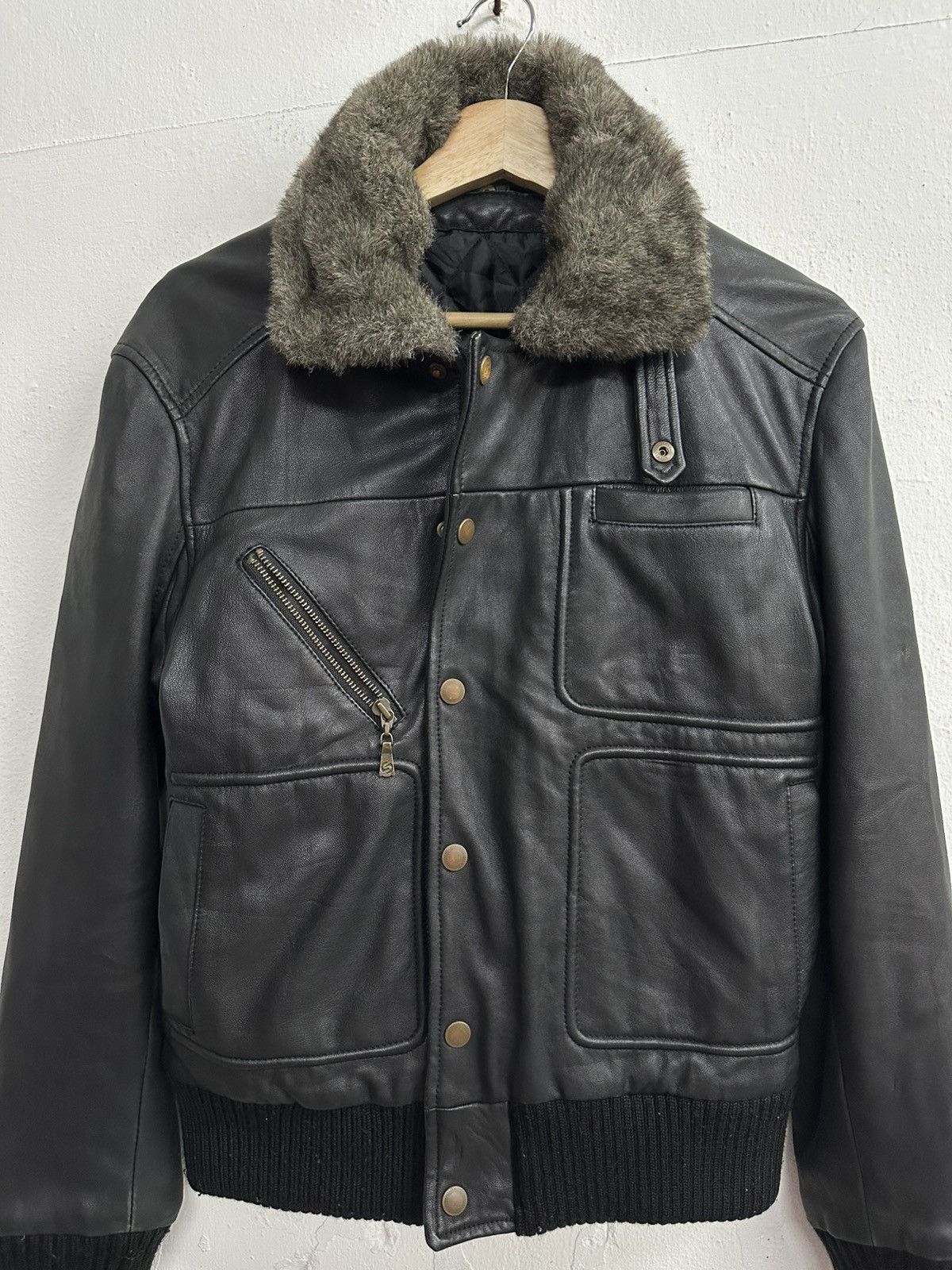 Silas RARE 🇯🇵SILAS Aviator Sheep Skin Leather Jacket Size US S / EU 44-46 / 1 - 3 Thumbnail