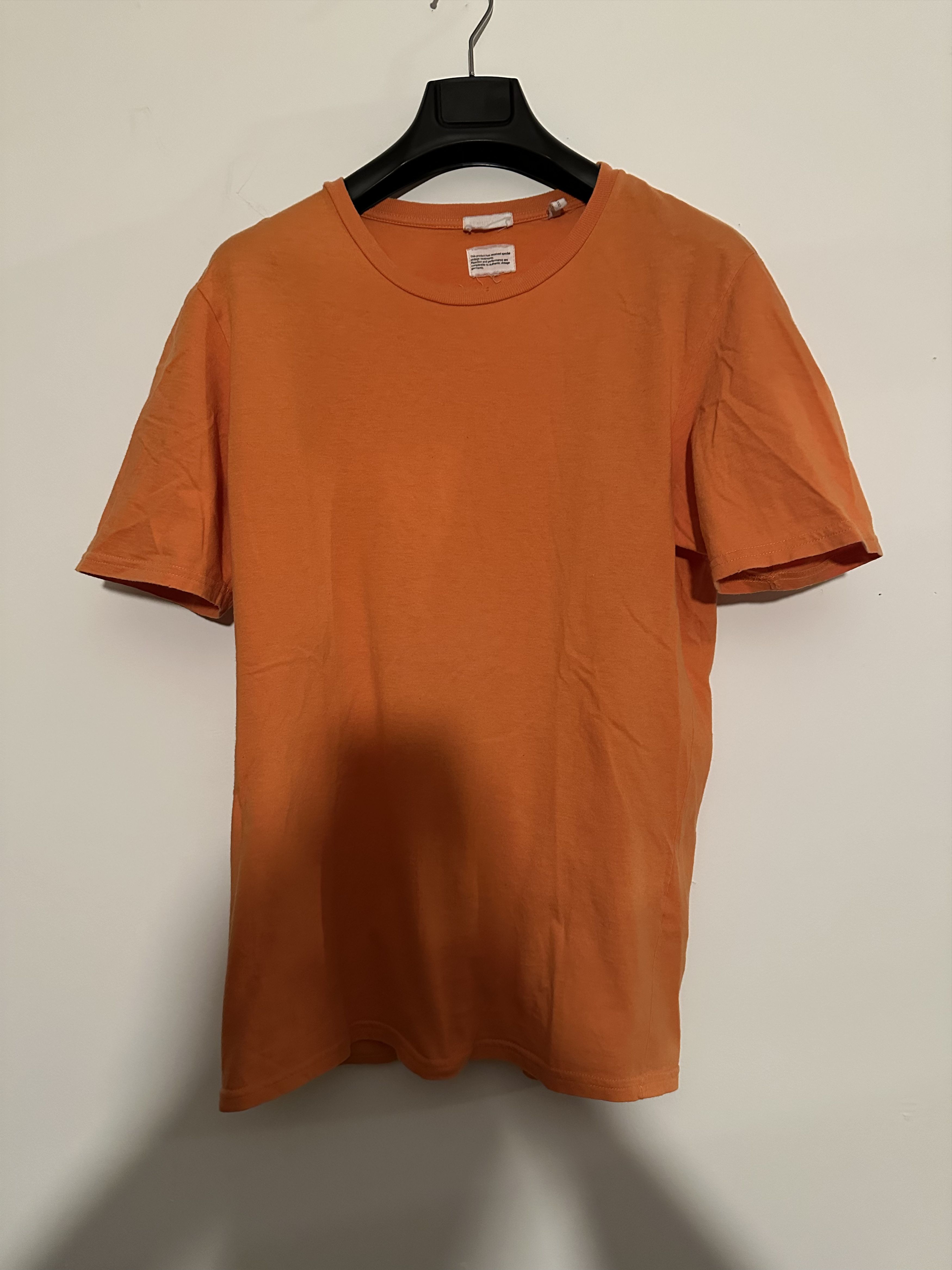 Helmut Lang Helmut Lang Vintage Orange Cotton Tee Size US M / EU 48-50 / 2 - 1 Thumbnail